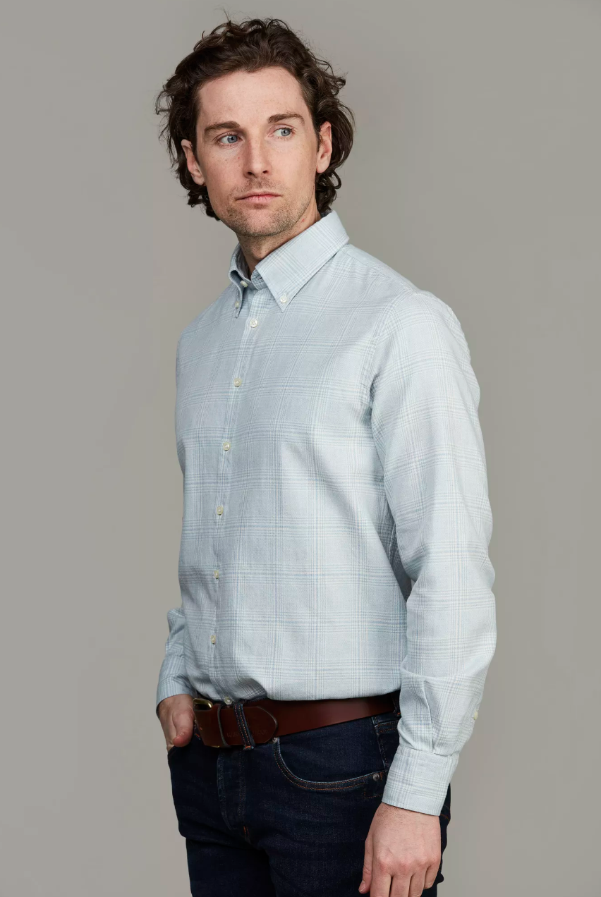 Eltone Check Shirt Light Blue