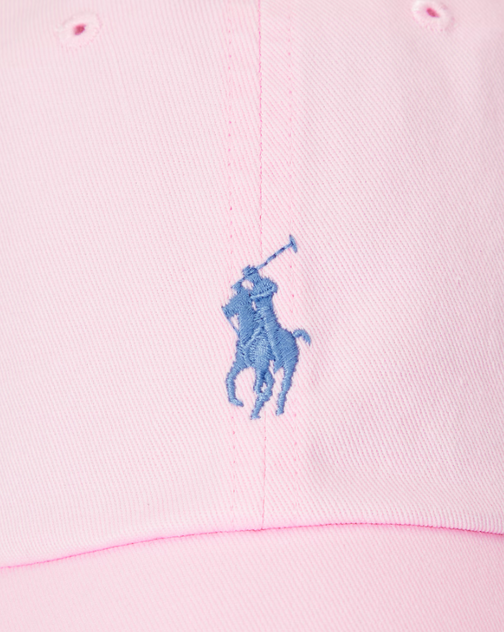 The Iconic Cotton chino ball cap pink
