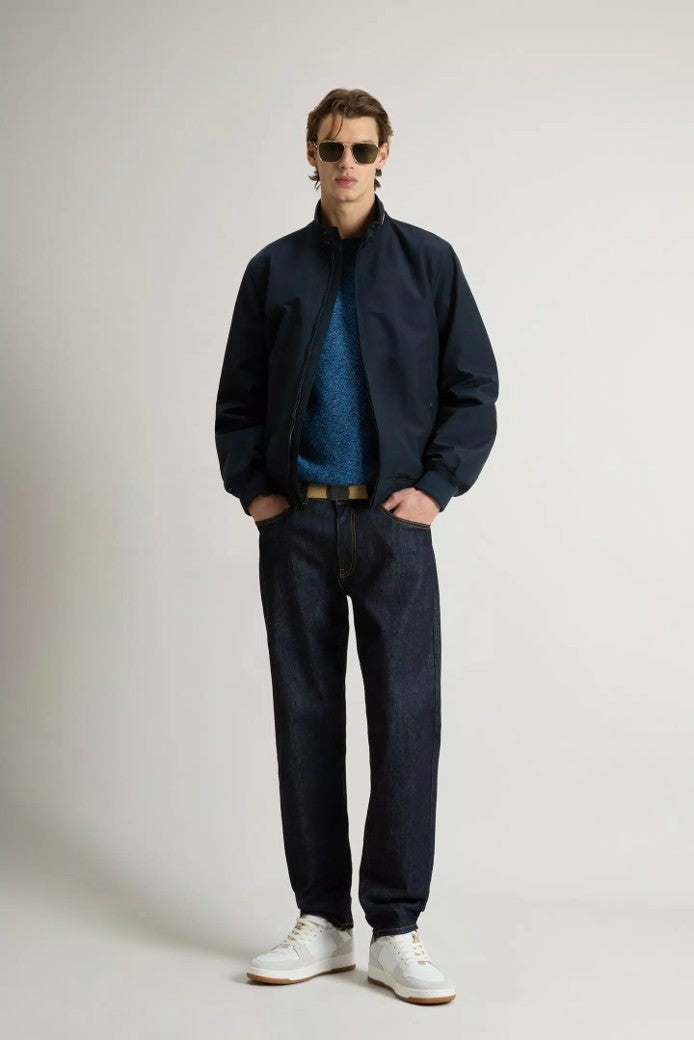 Cruiser Bomber Jacket in Light Ramar Melton Blue