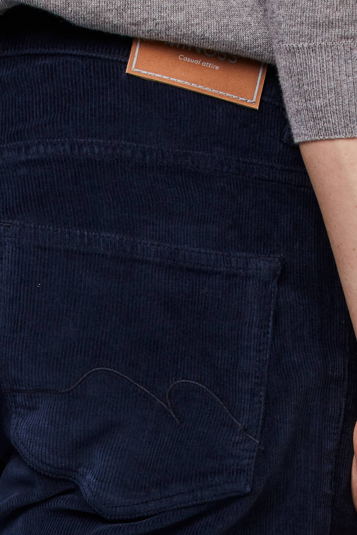 5 PKT Velvy Cord Stretch Navy