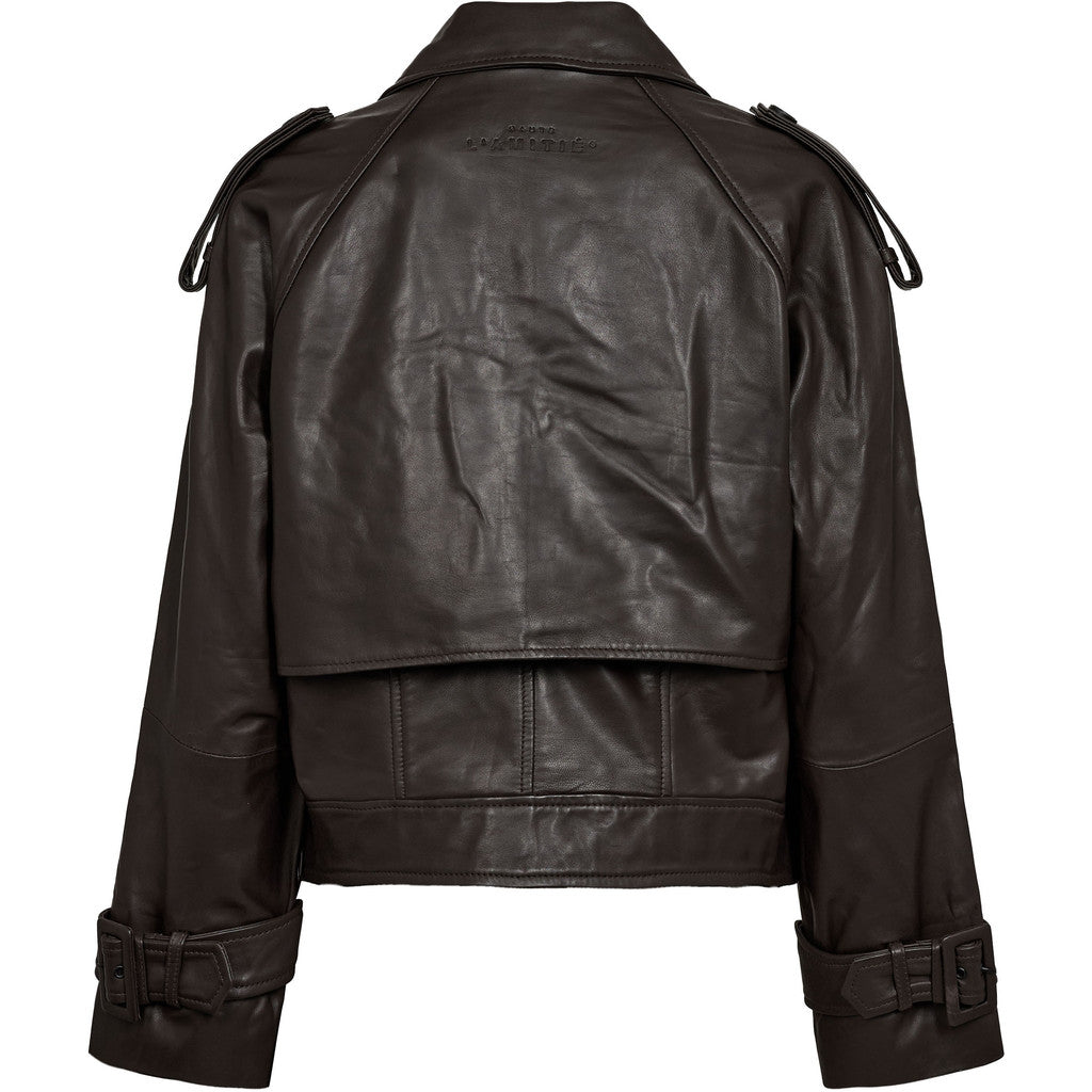Leather Trench Jacket Mocca