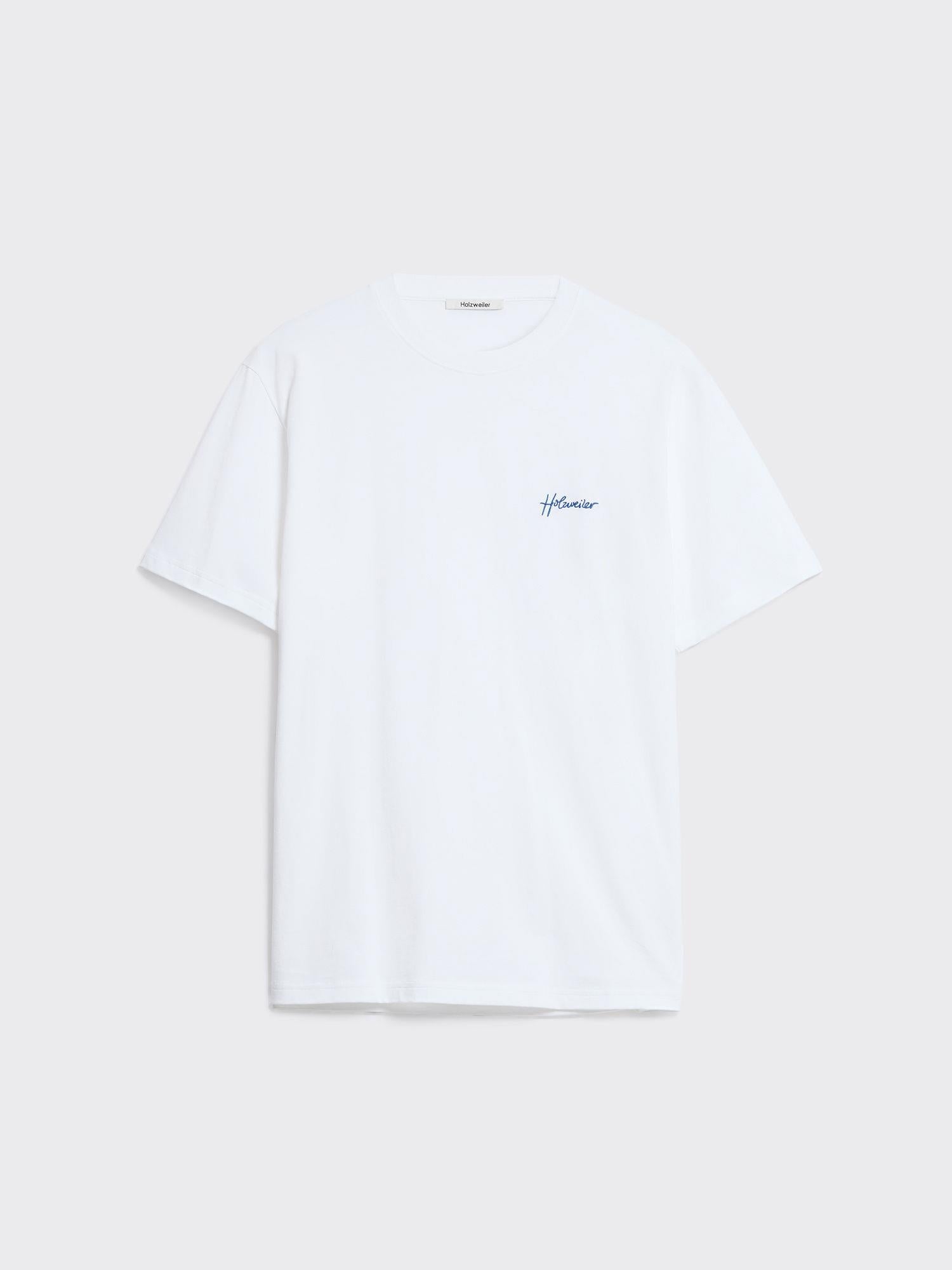 Tucker Embroidery Tee White