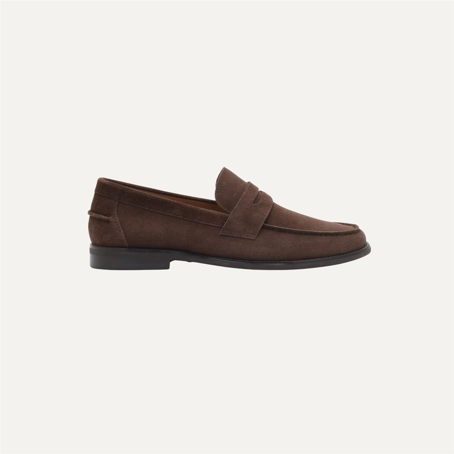 Trago Suede Loafer Dark Brown