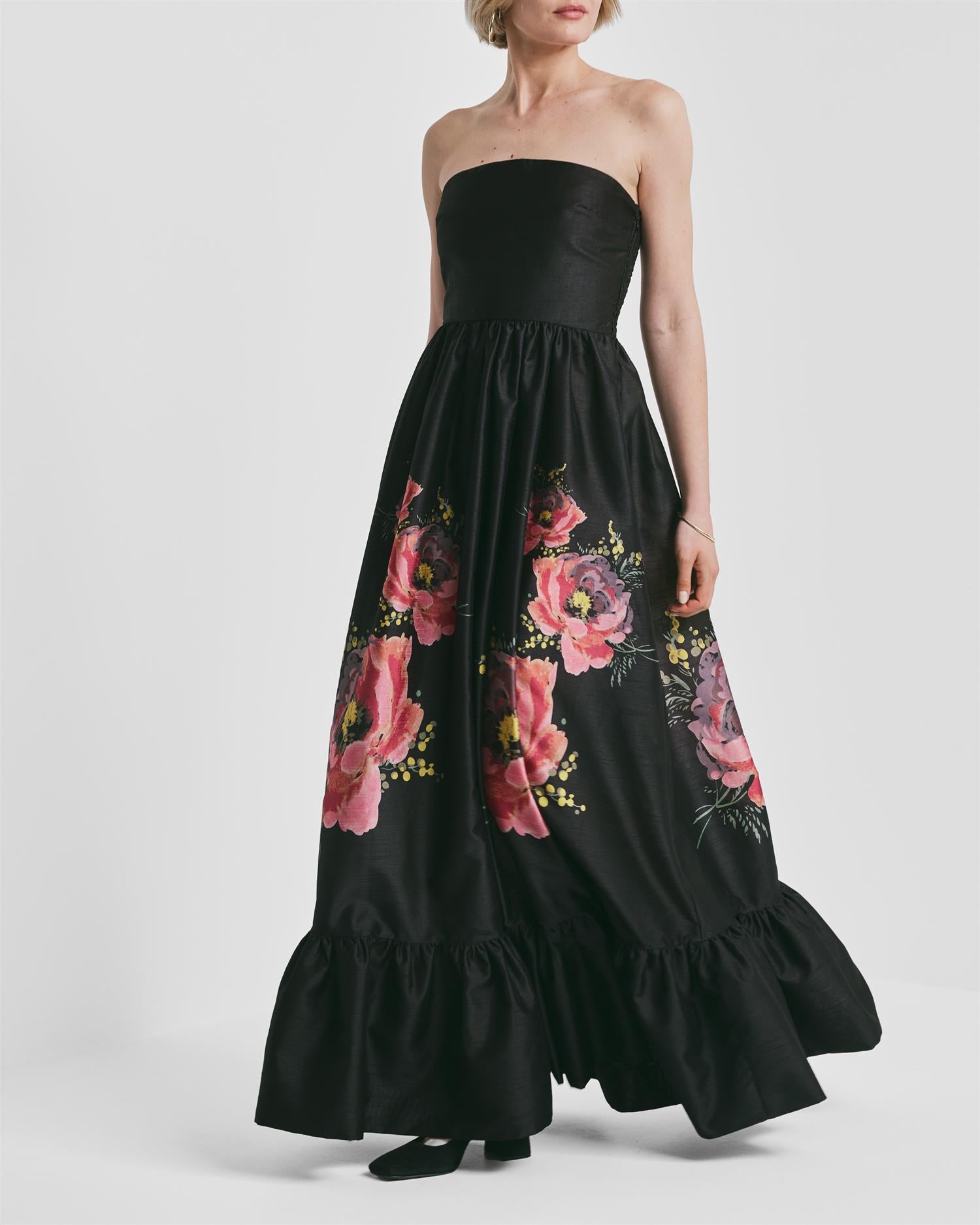 Taffeta Bandeau Dress PS26 Golden Poppy
