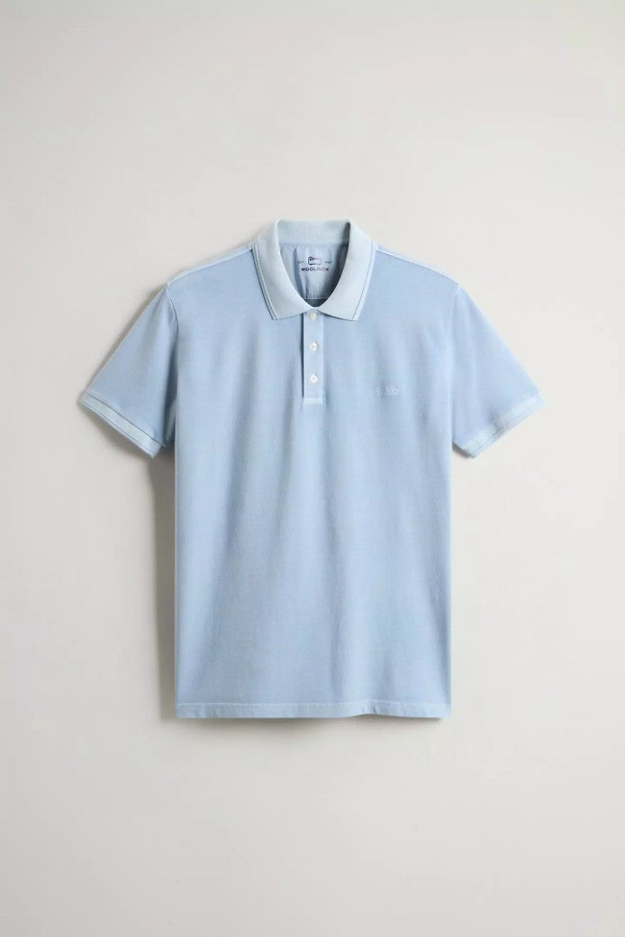 Mackinack Polo in Stretch Cotton Piquet Flask