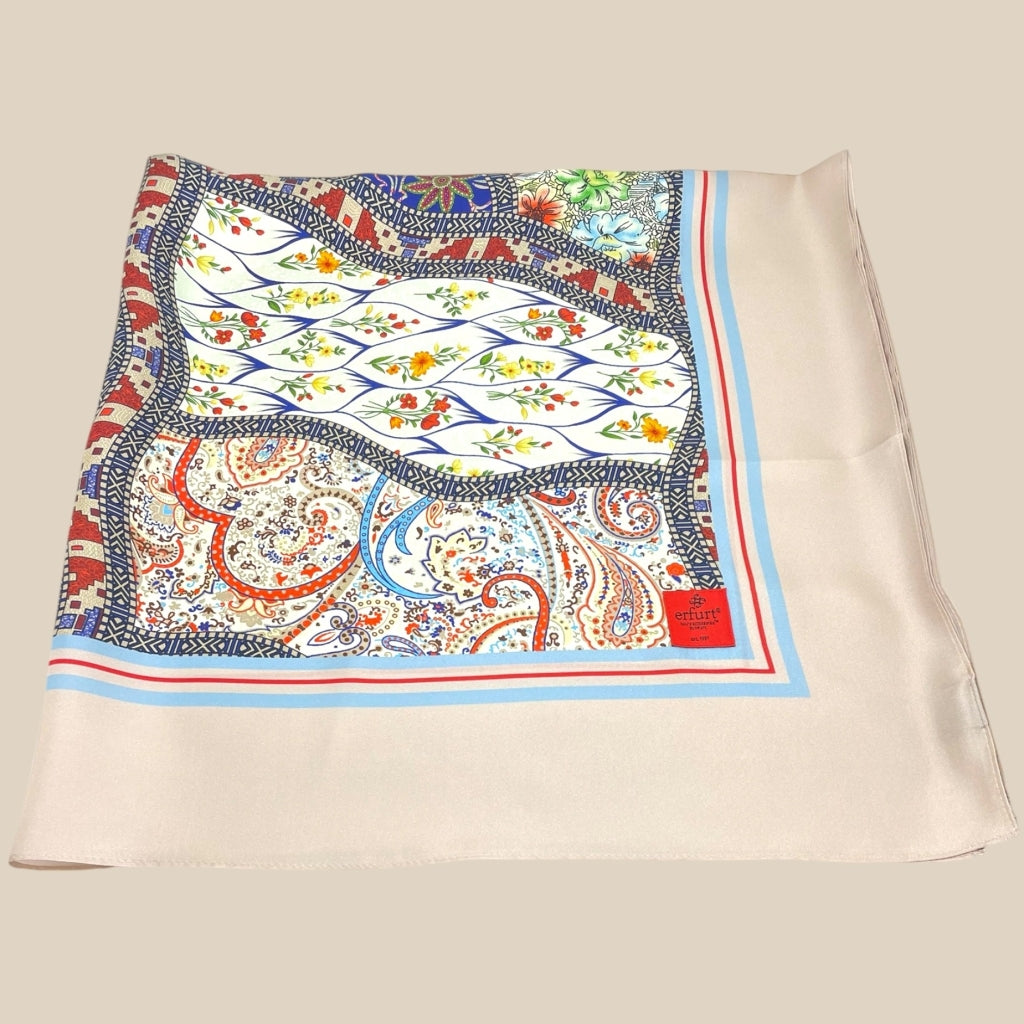 Blue Paisley Flowers