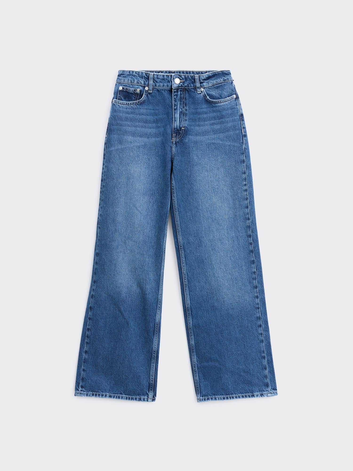 W Wide Jeans Blue
