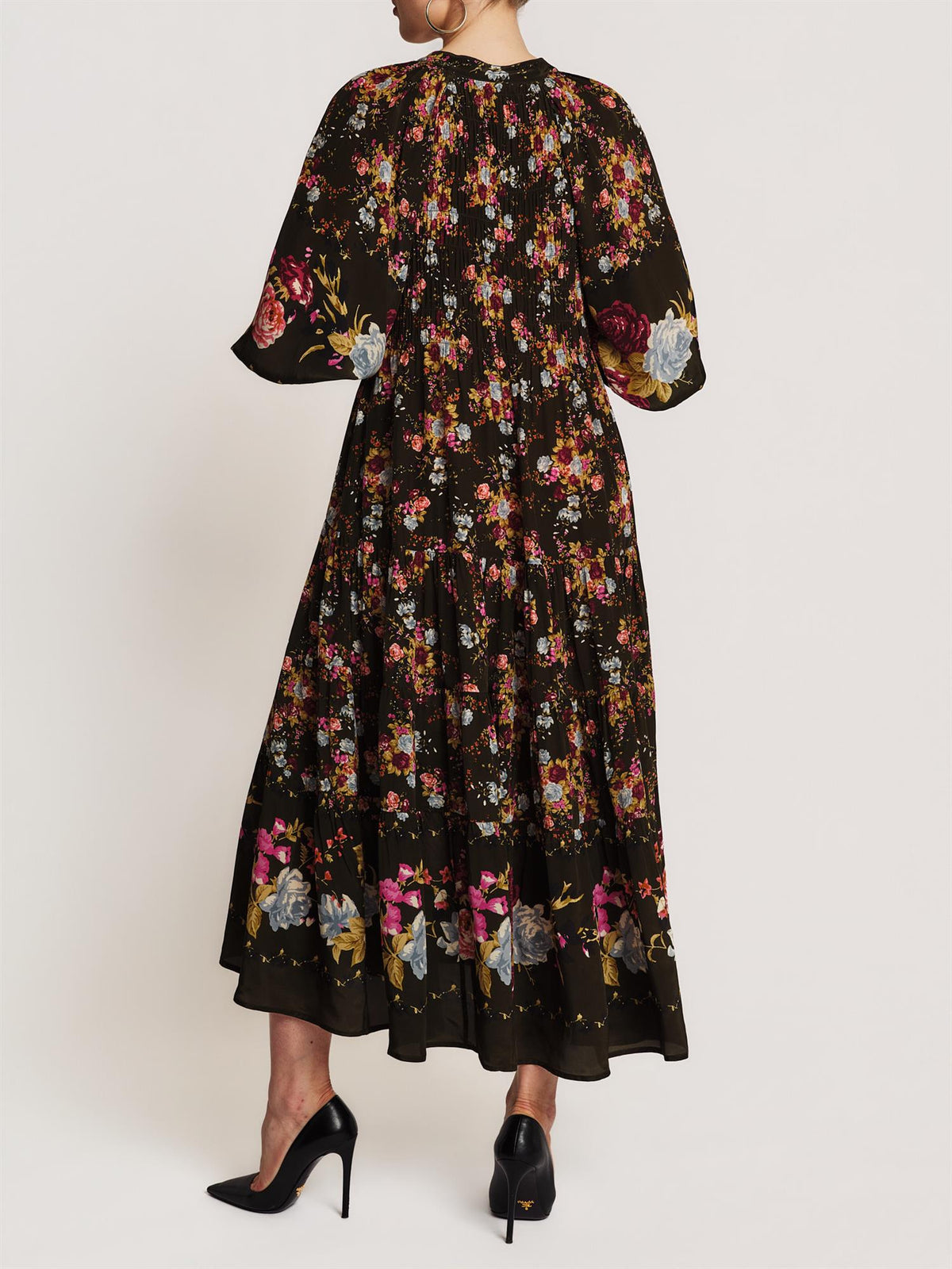 Bohemian Shift Dress PS27 Forest Bouquet
