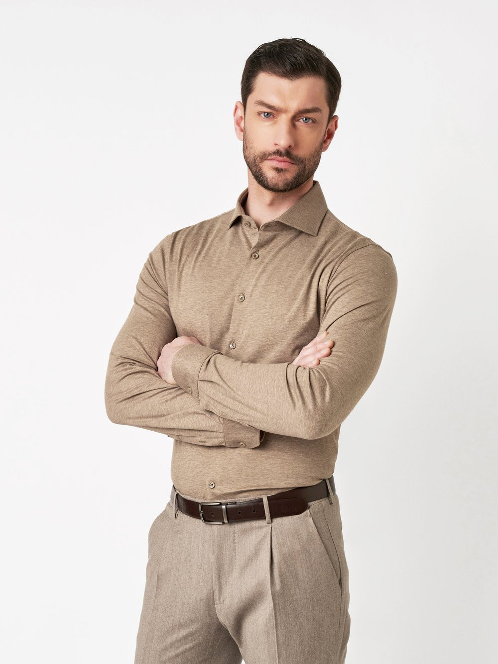 Luxury Hai 1/1 Light Brown Melange