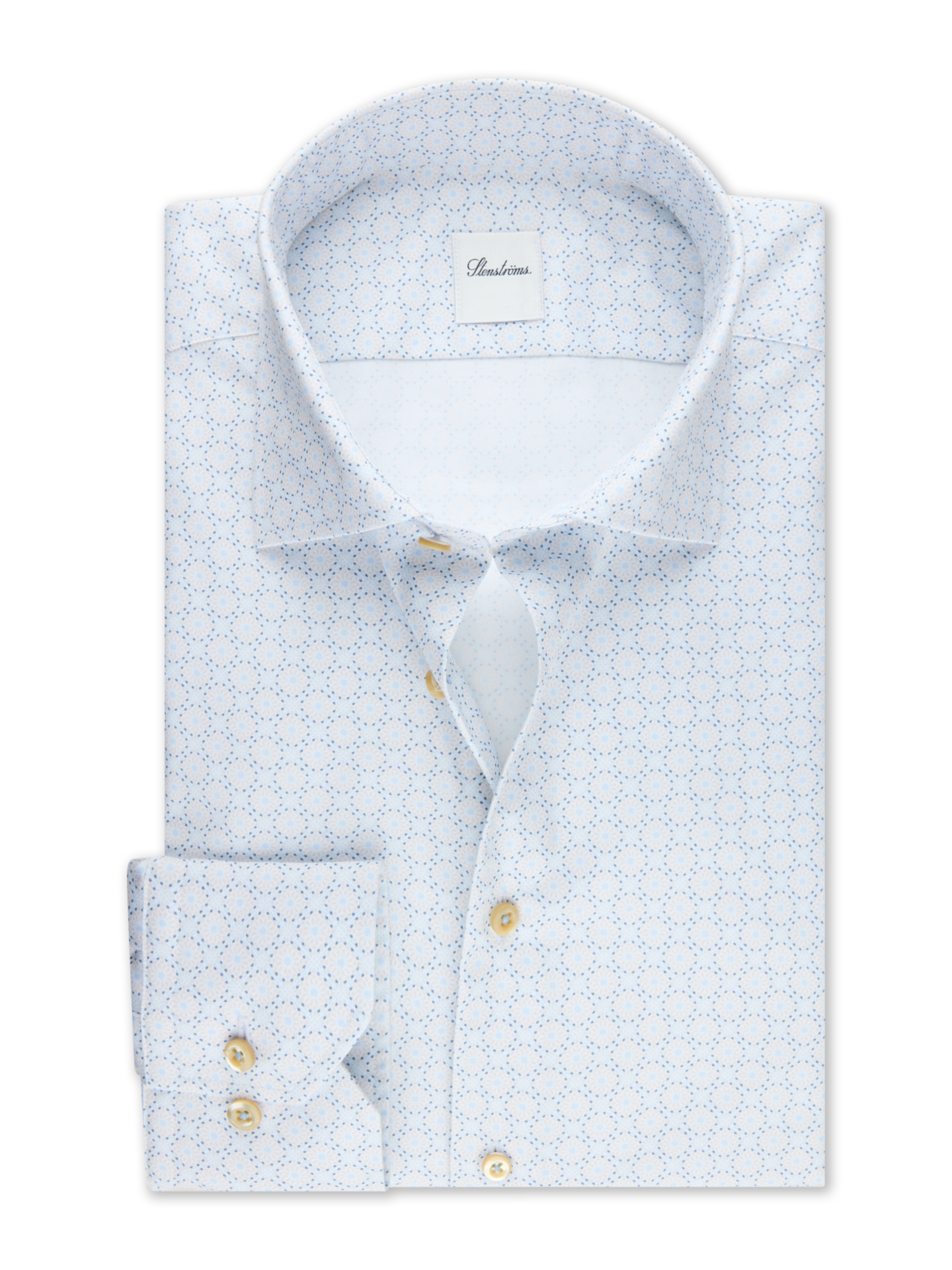 Light blue Patterned Twill Regular Shirt