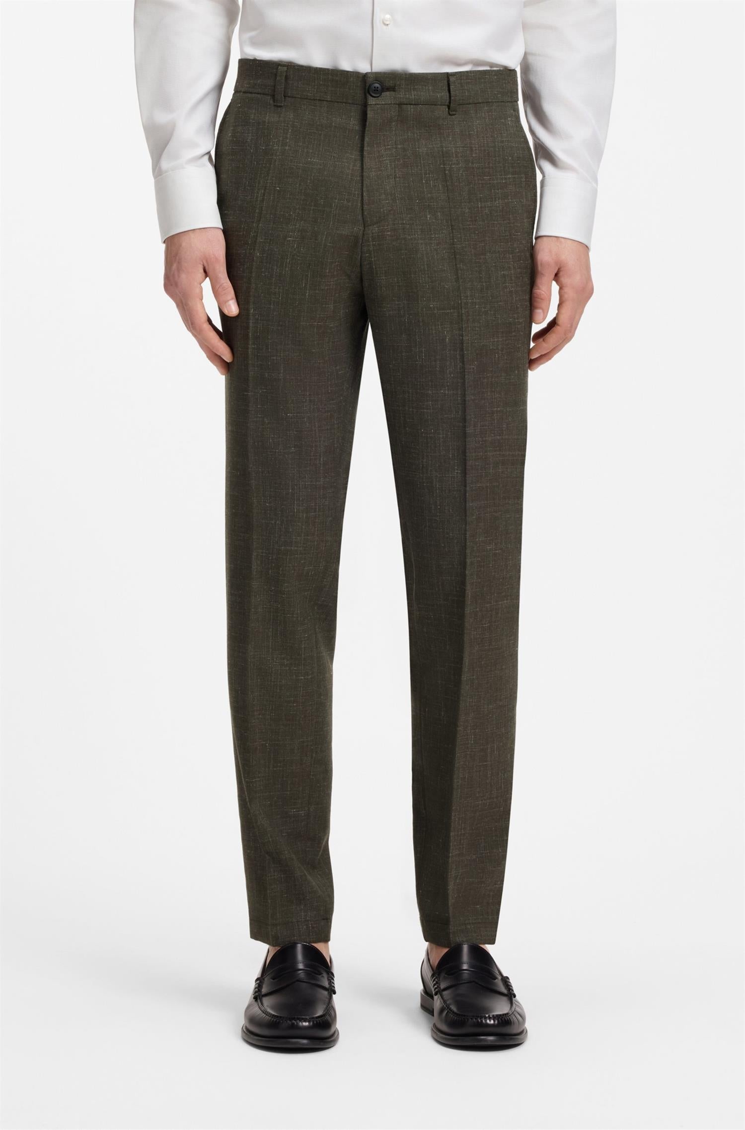 C-Genius Trouser In Virgin Wool And Linen