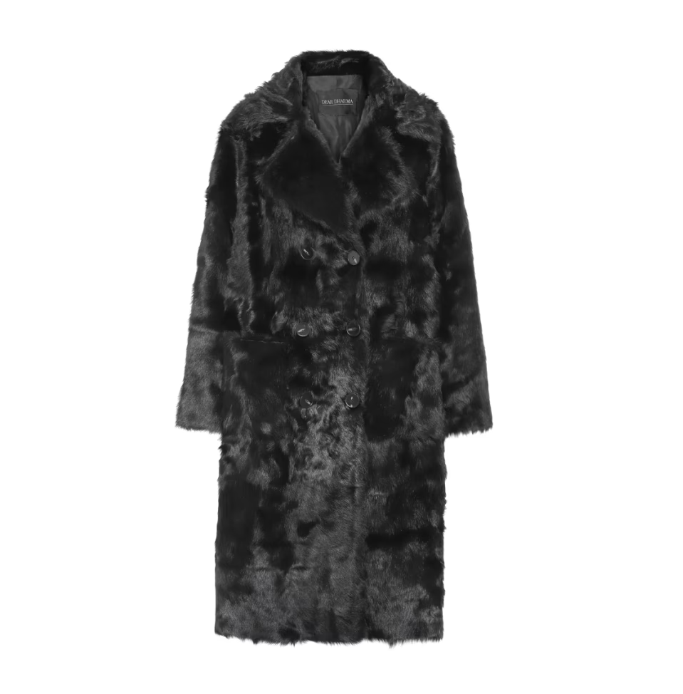 Vienna Leather Coat Black
