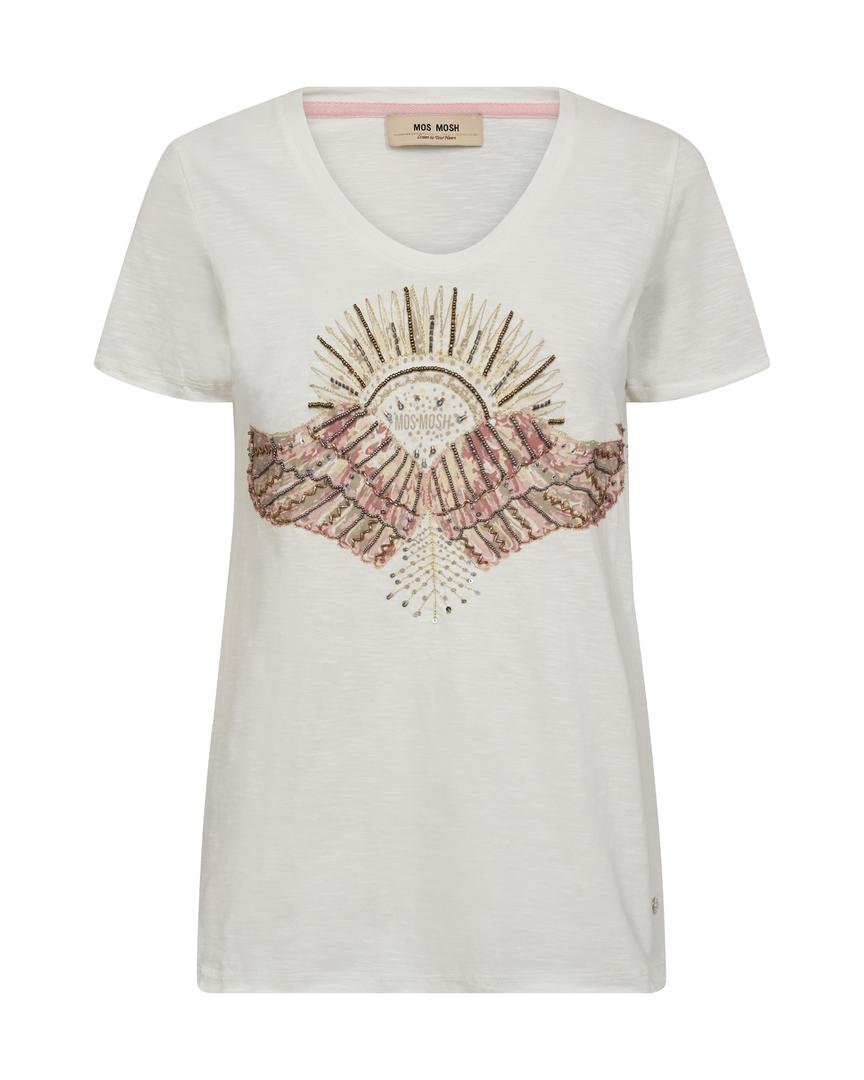 MMNadine O-SS Deco Tee Powder Pink