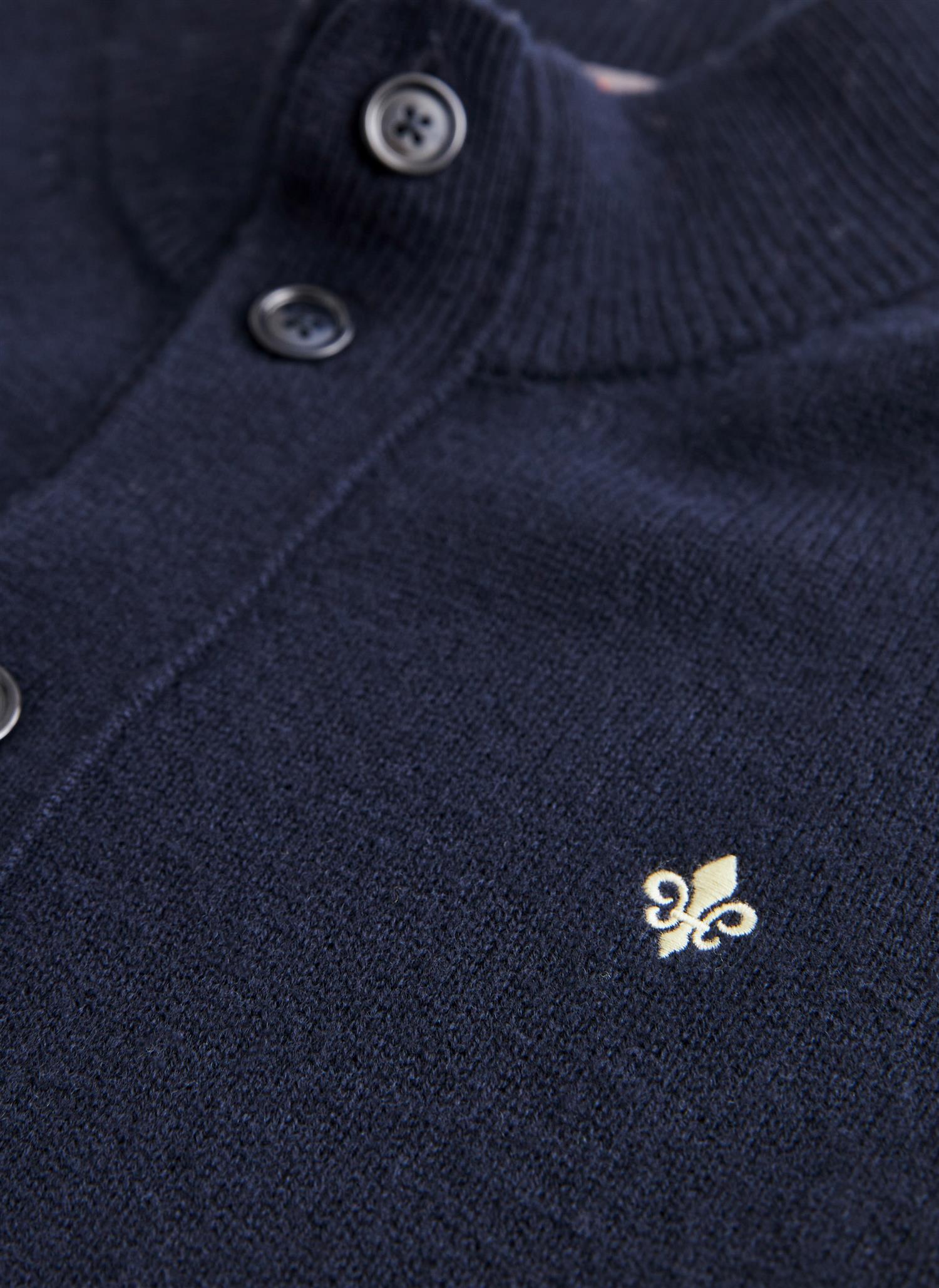 Hertford Button Cardigan Navy
