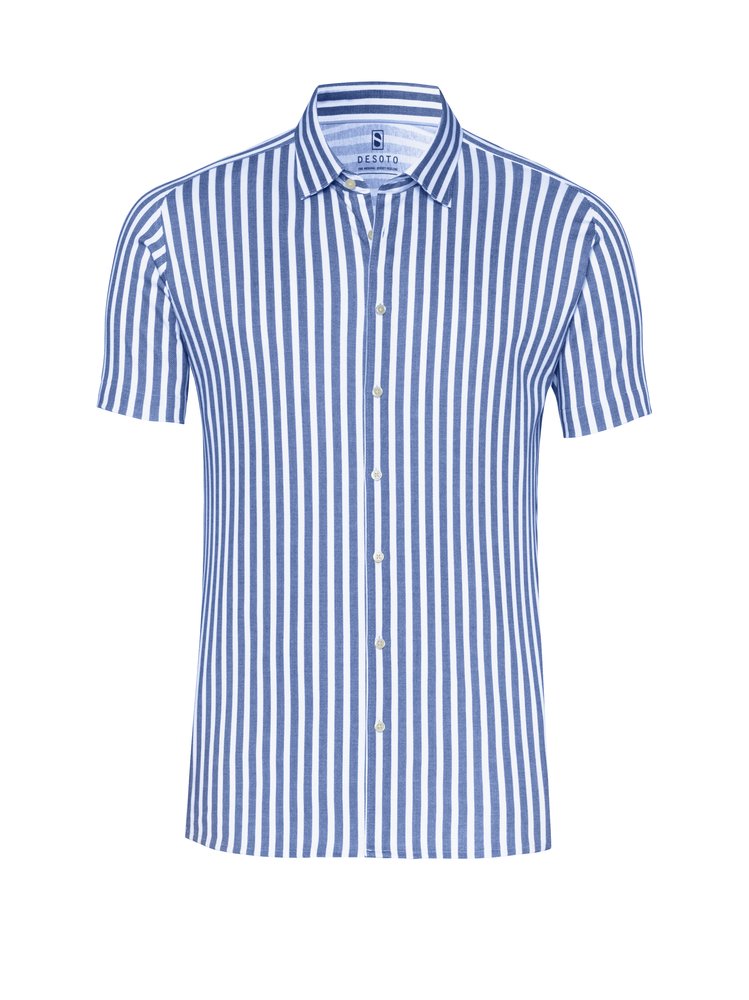 Casual Kent 1/2 Middle Blue Stripes