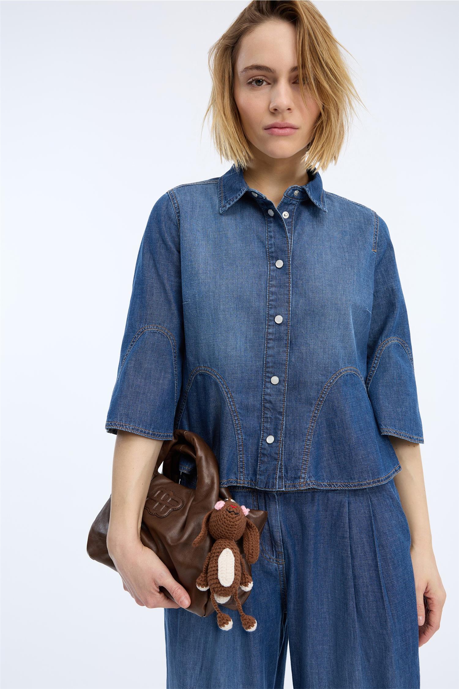 Vunna Denim Blouse Blue