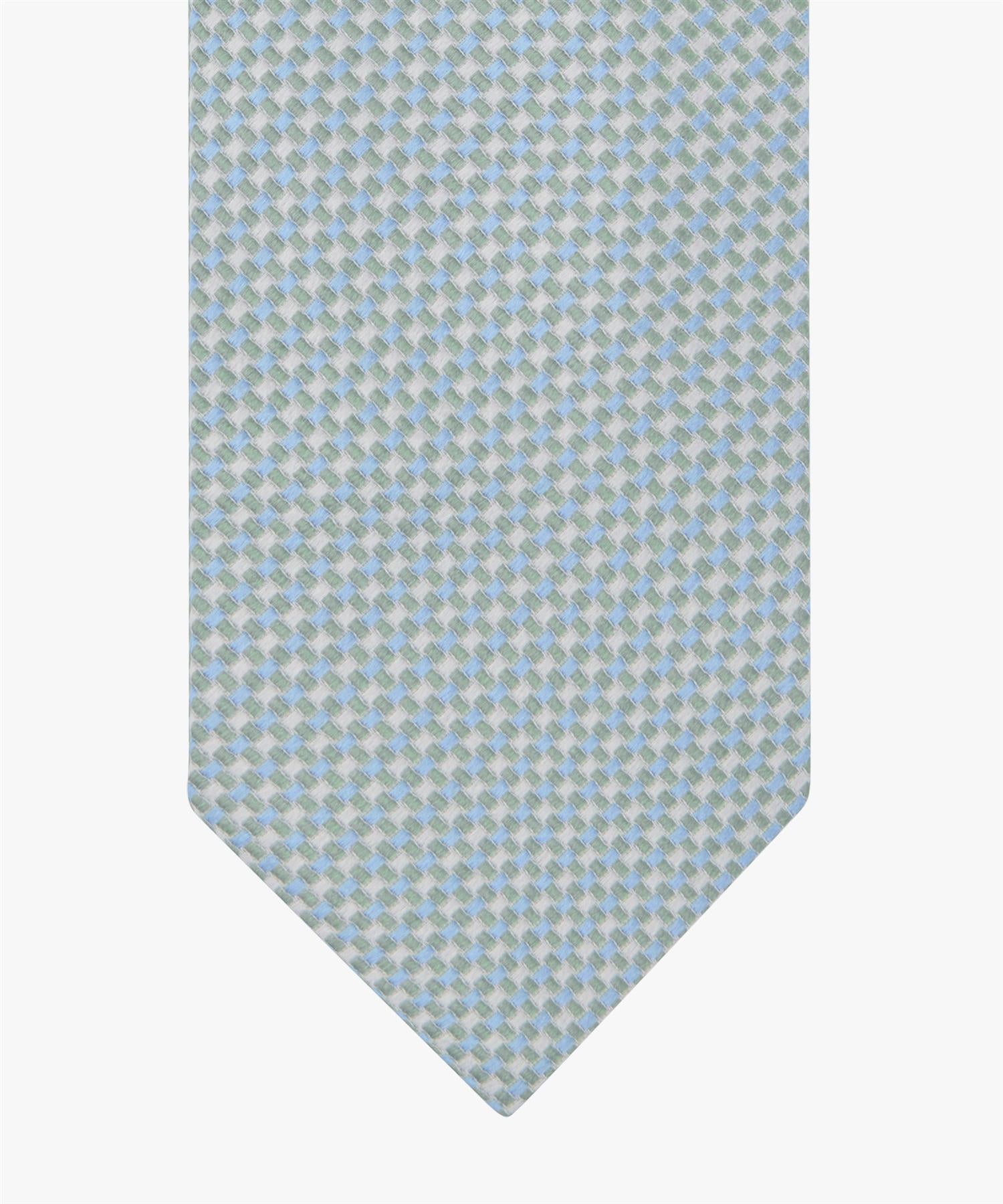 Tie Silk Faux Uni Green