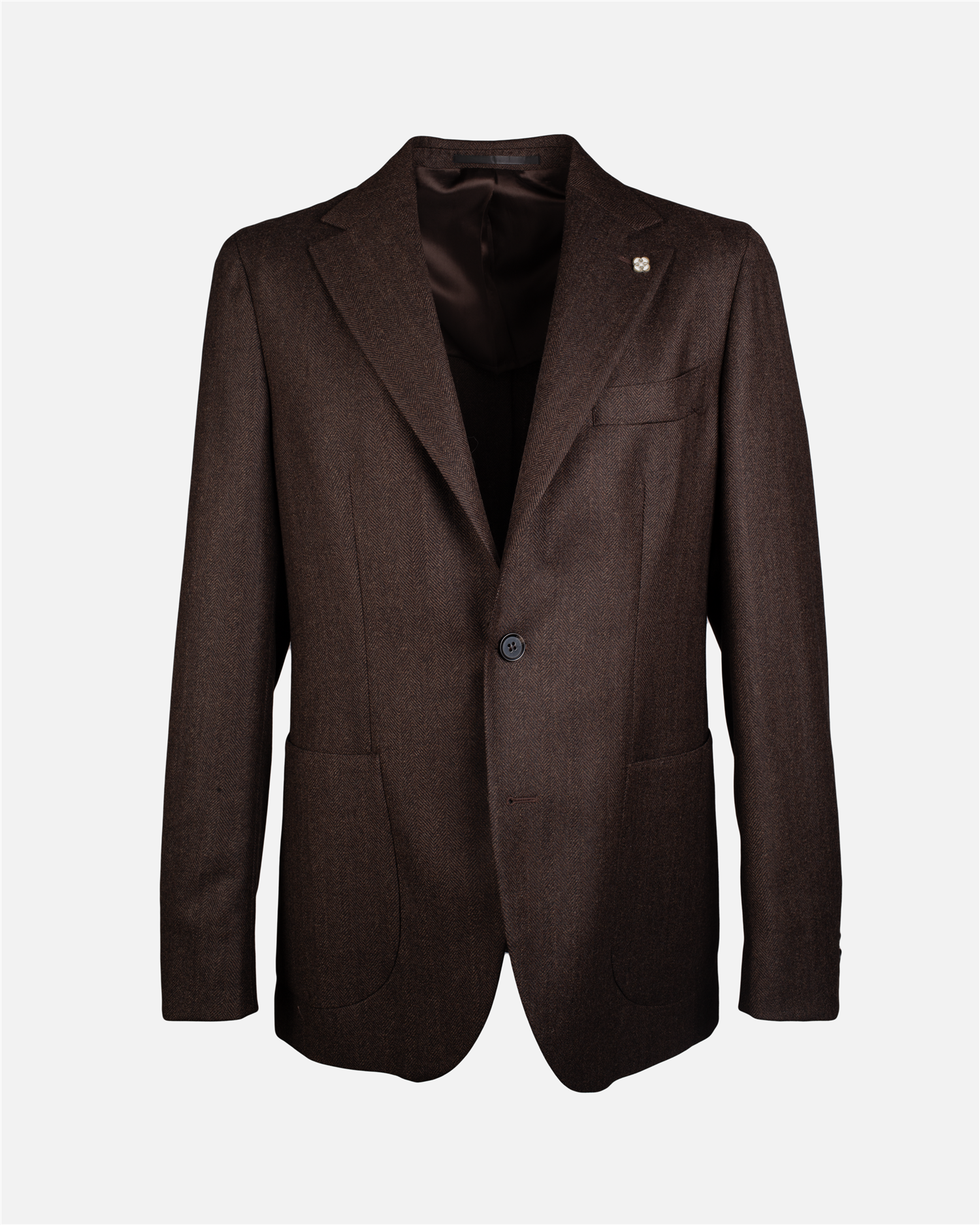 Samuele S73 Wool Jacket Dark Brown