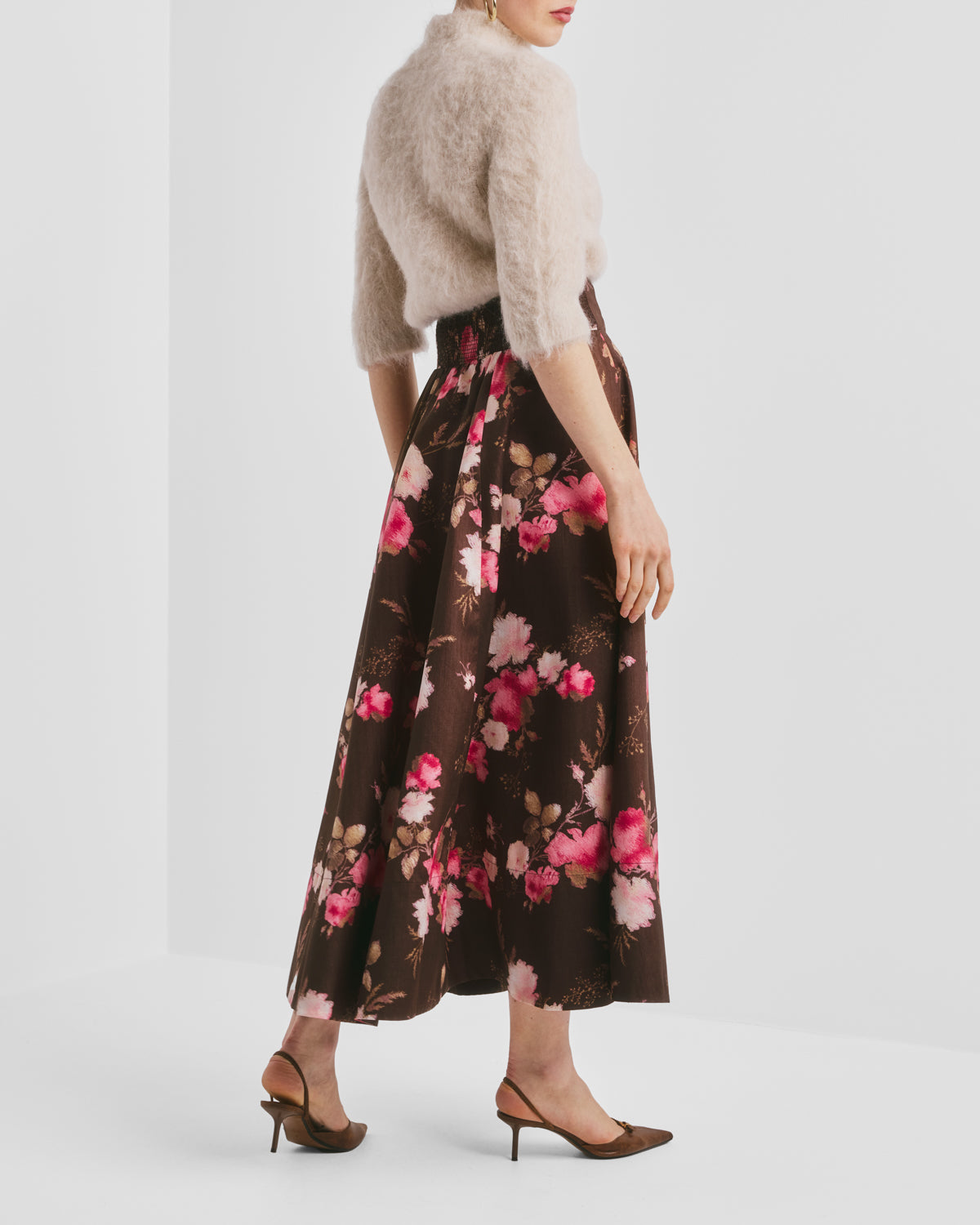 Tafette Maxi Skirt Soft Bloom