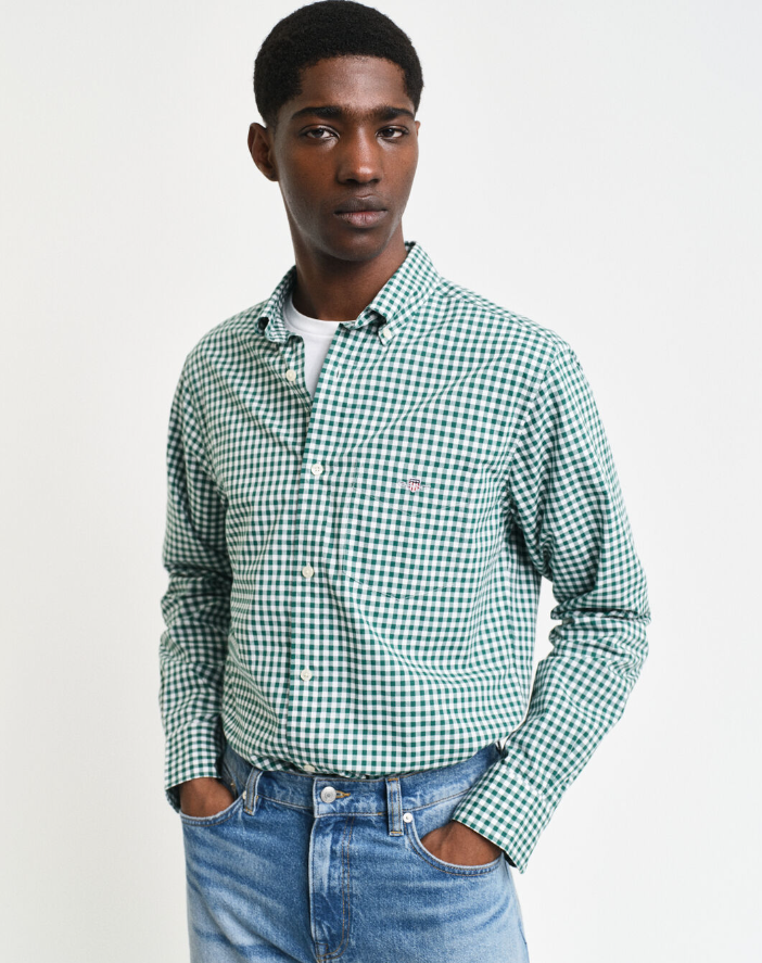 REG CLASSIC POPLIN GINGHAM SHIRT AW24