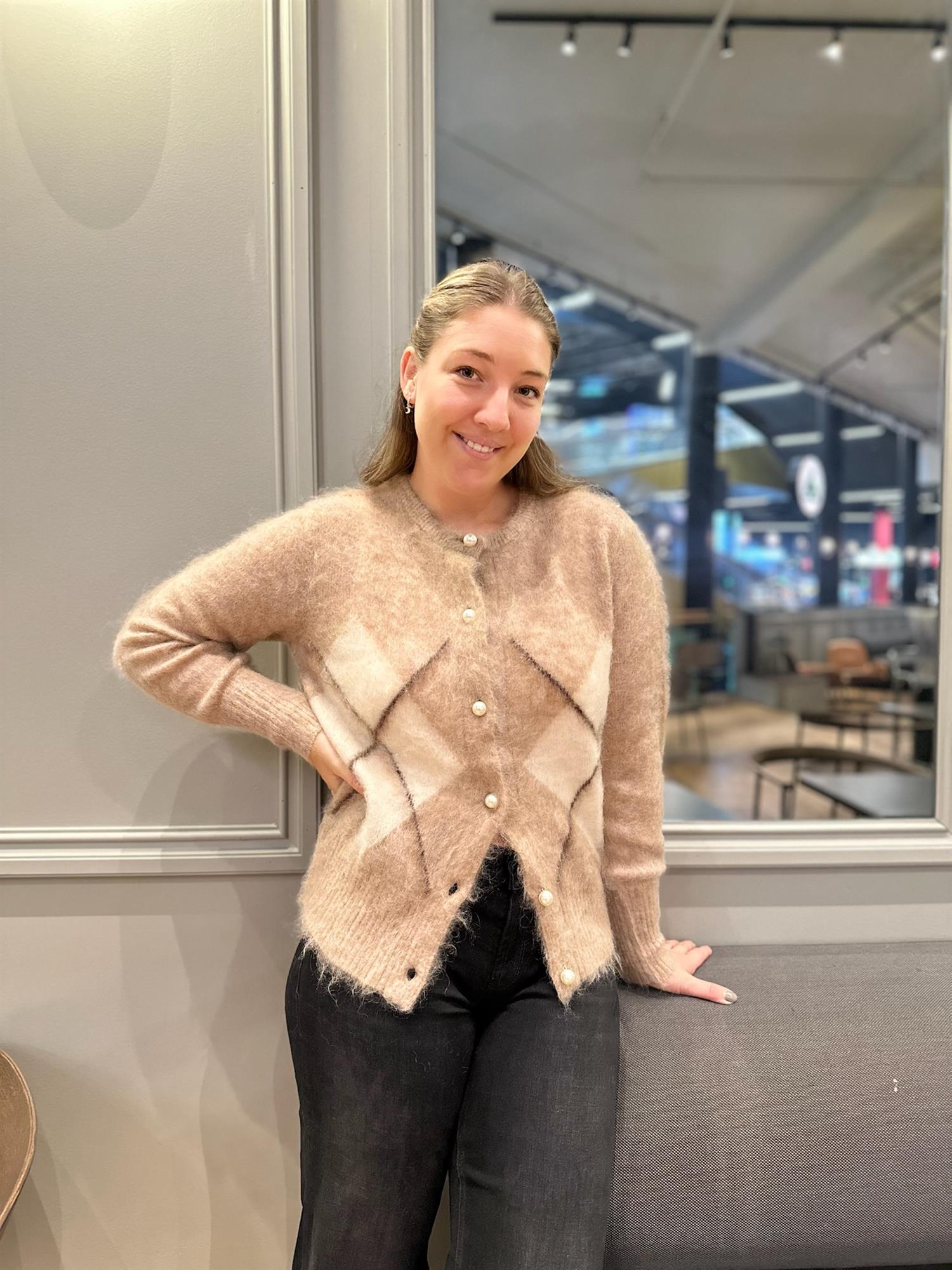 Nora Mohair Cardigan Camel