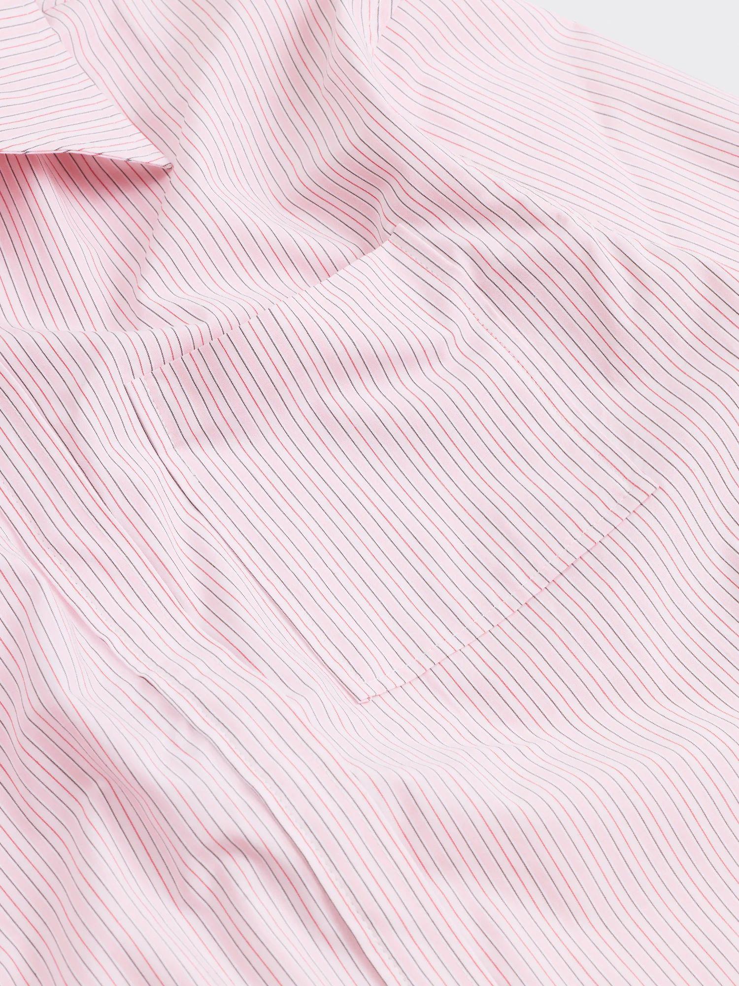 Loose Stripe Shirt Pink Mix