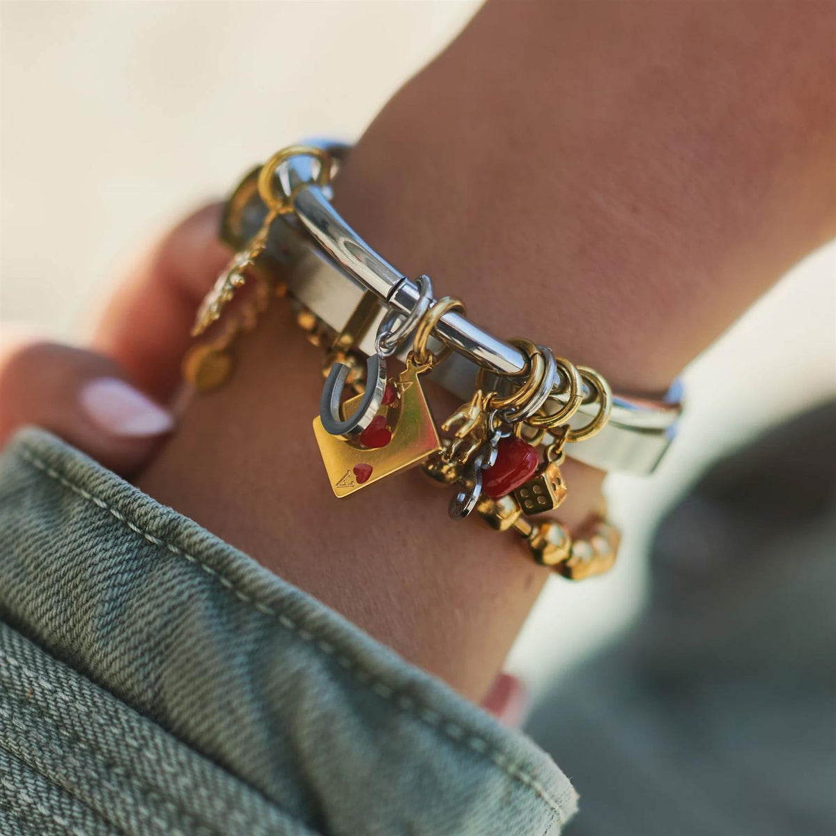 June - Belt Bracelet Bangle Stainless Steel