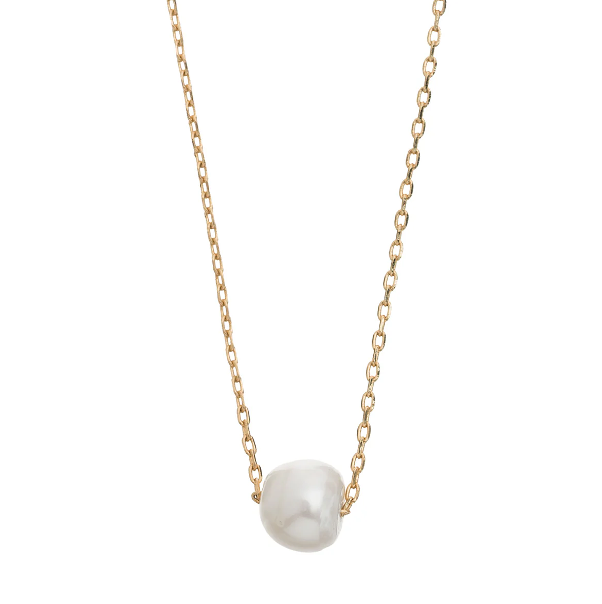 Pearl Necklace & Earrings Gift set Gold