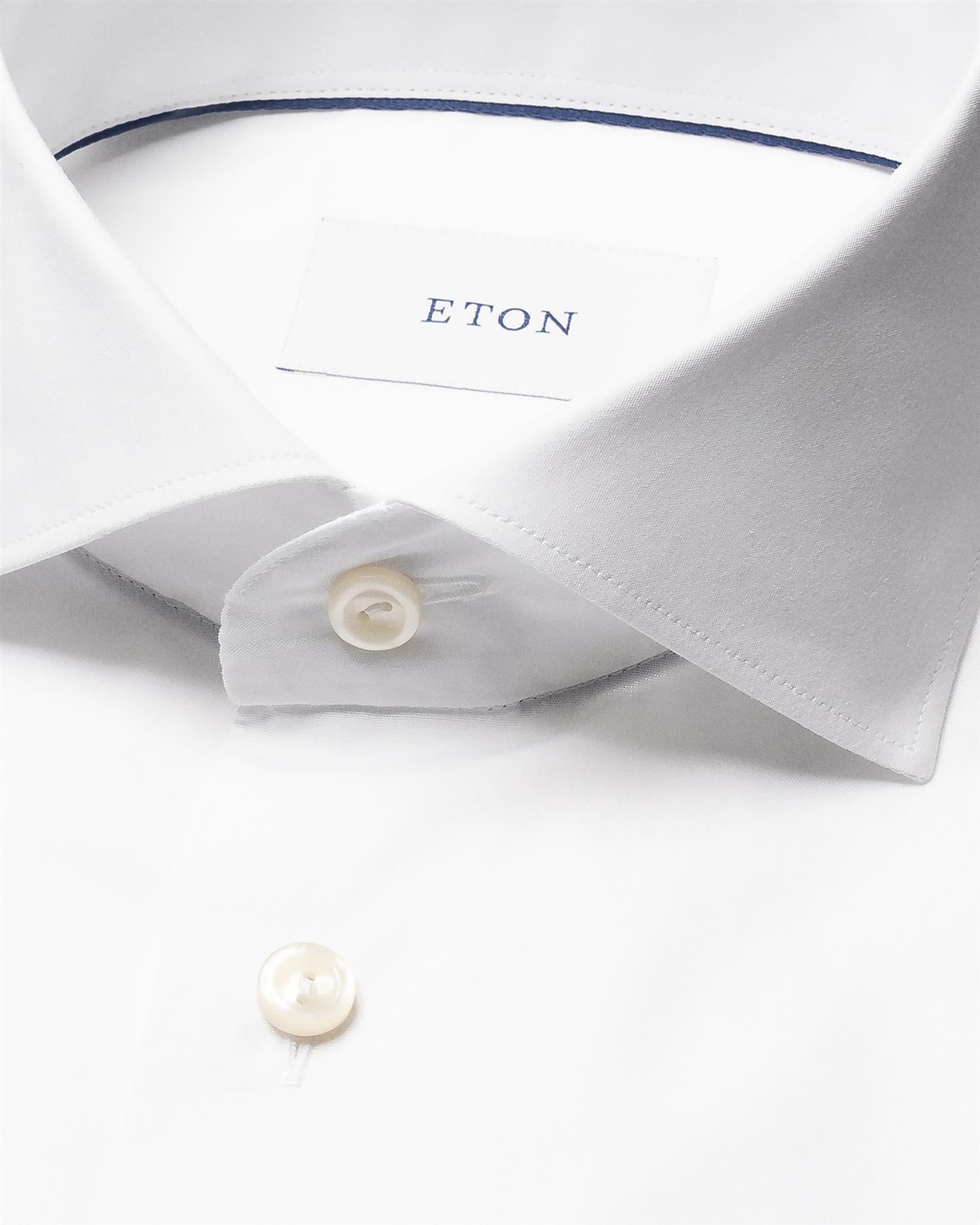 White End on End Breeze Poplin Shirt Slimfit