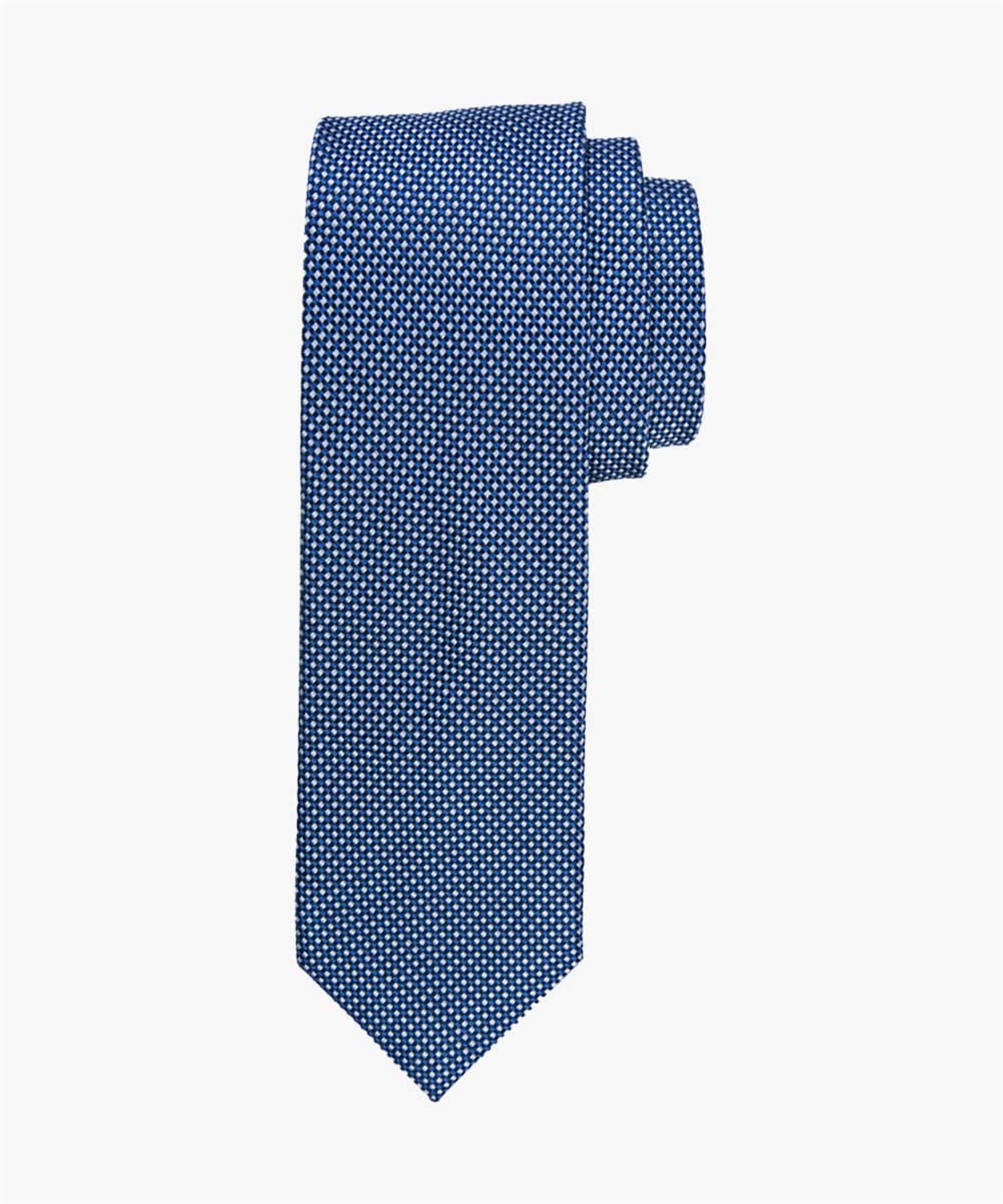 Navy Silk Tie Micro