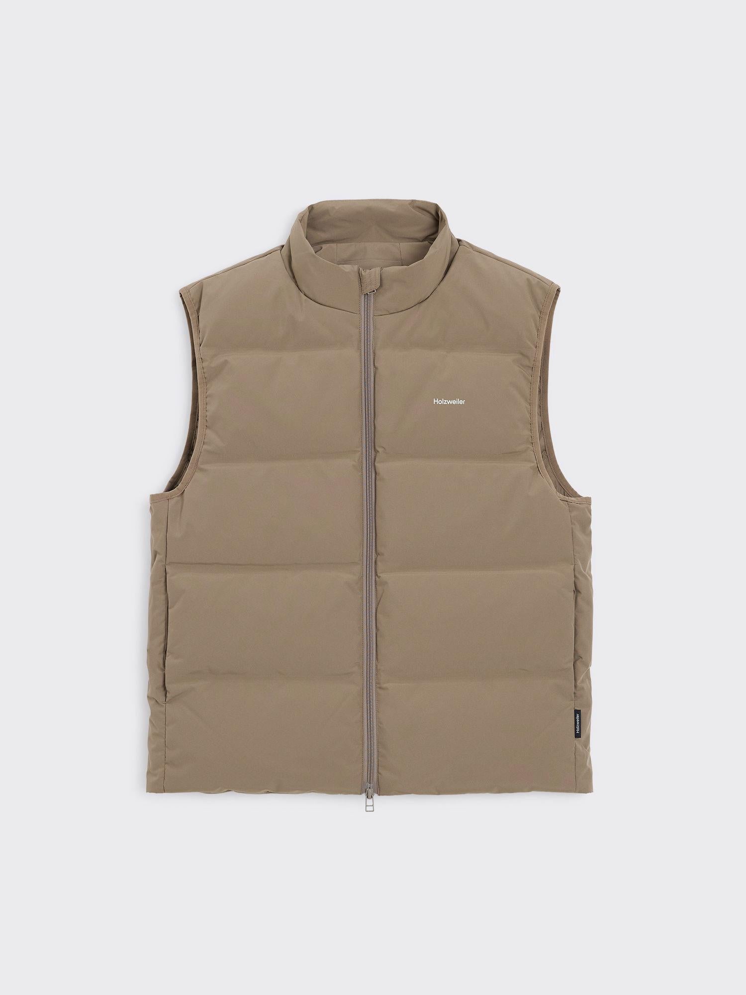 Daff Down Vest Dk Sand
