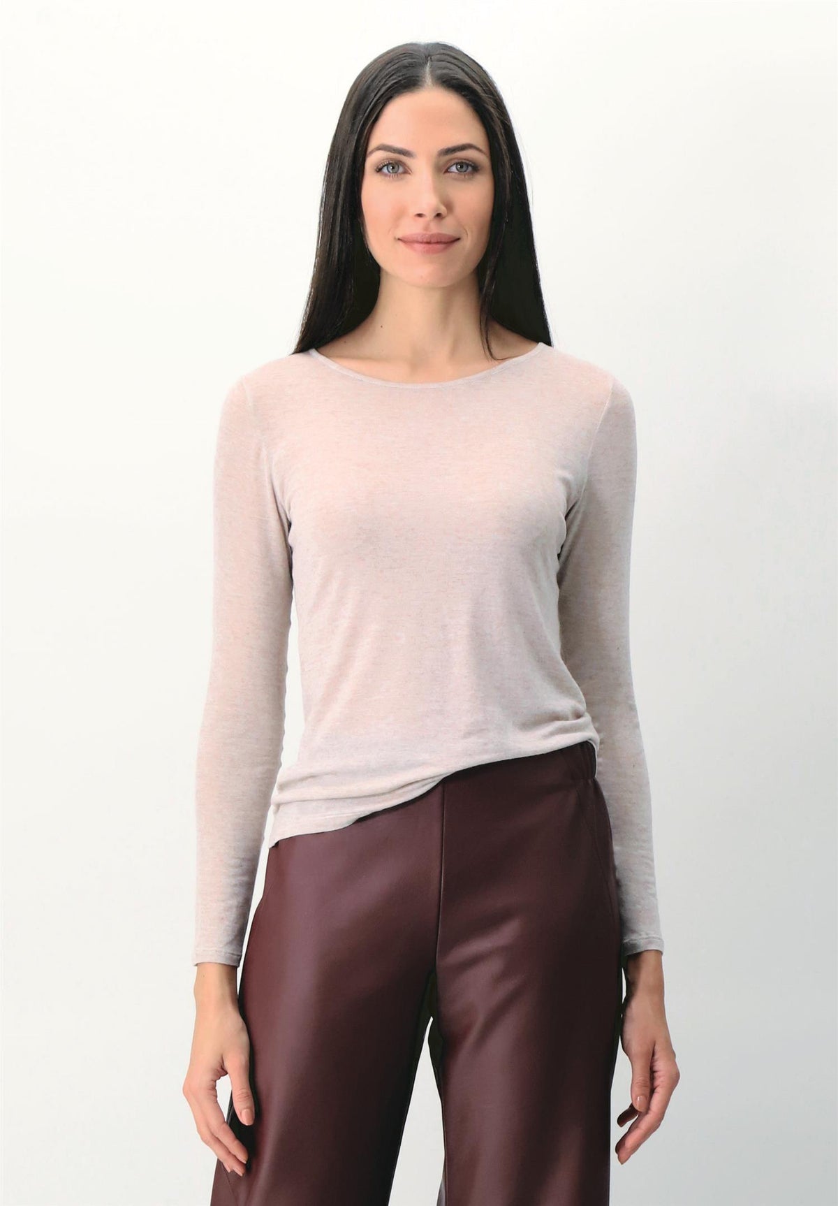Oroblu Perfect Line Cashmere Long Sleeve Beige