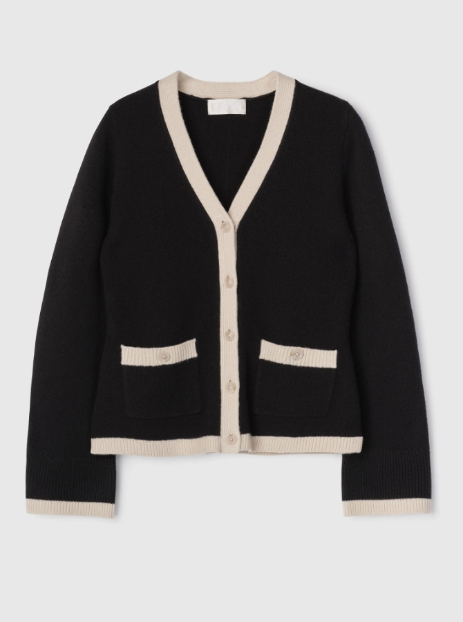 Adele Cardigan Black Buttermilk