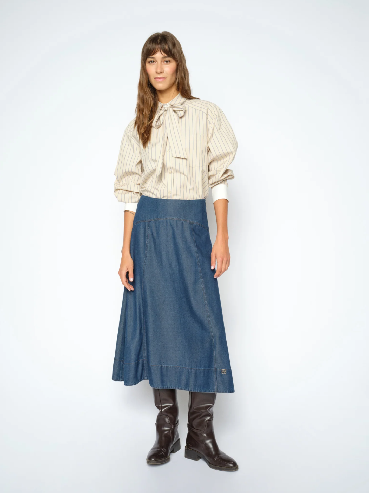 Mmaurora Lio Skirt Dark Blue