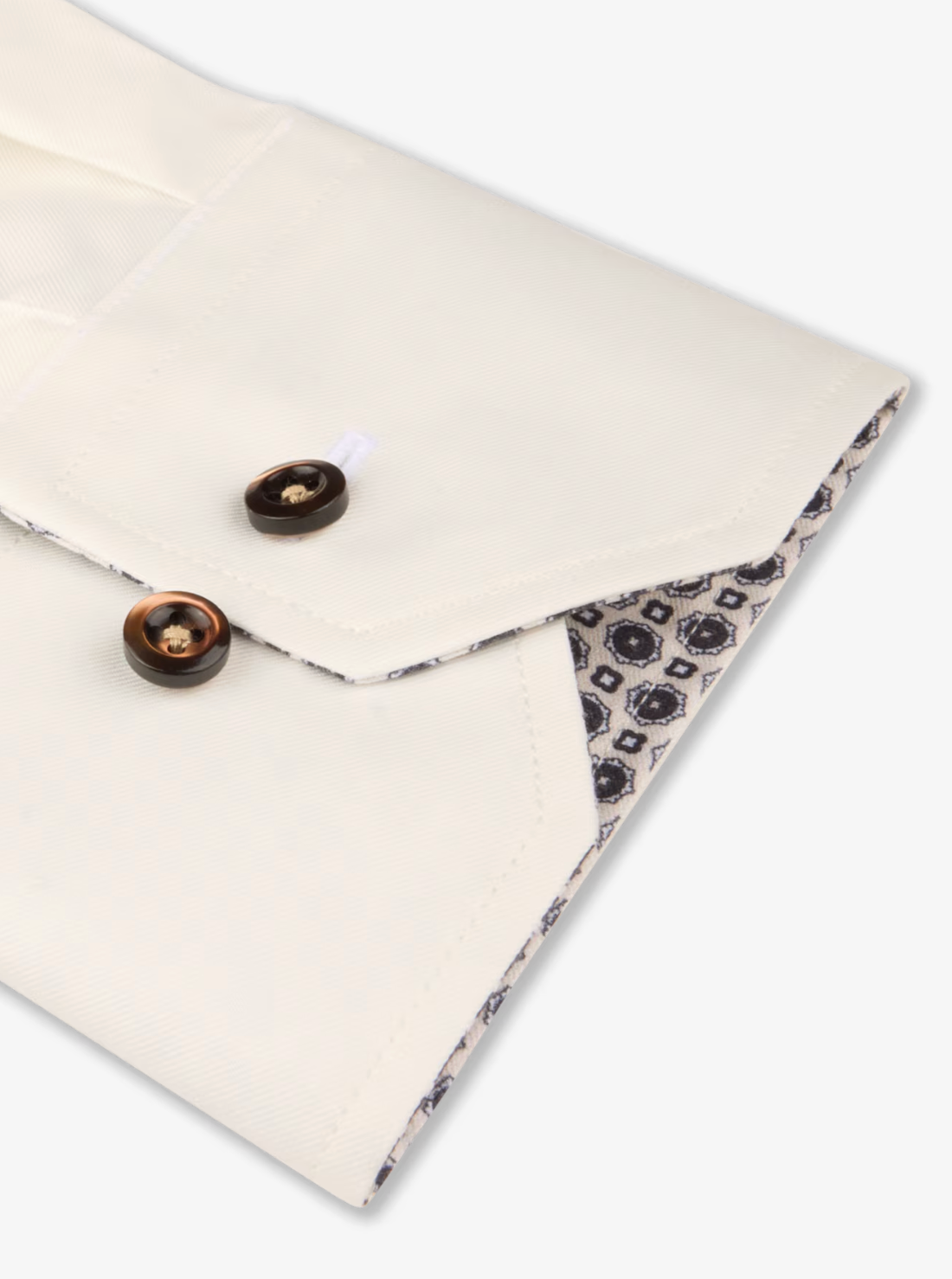 Champagne Twill Regular Shirt with Contrast