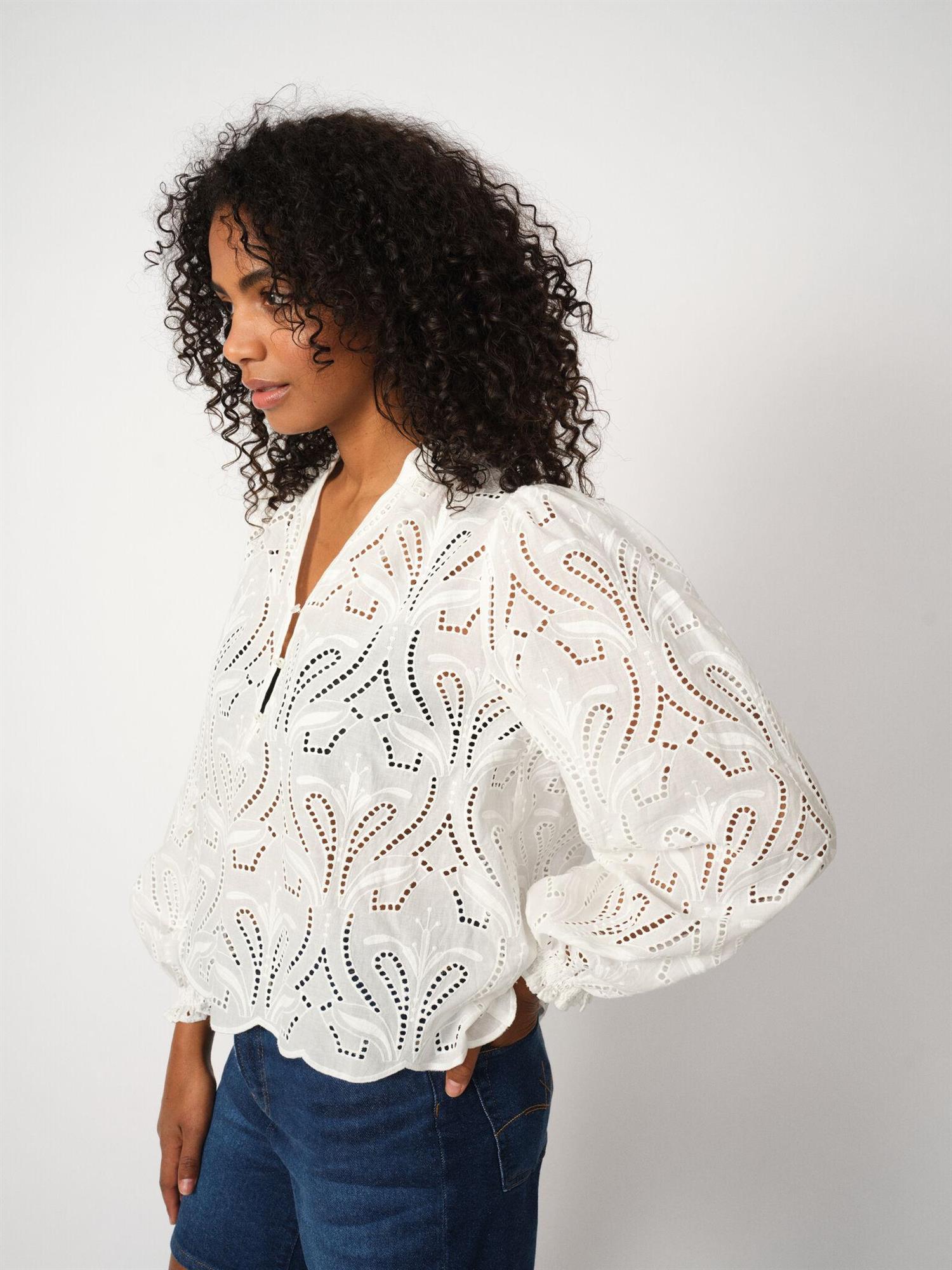 MMTazzin Caza Blouse White