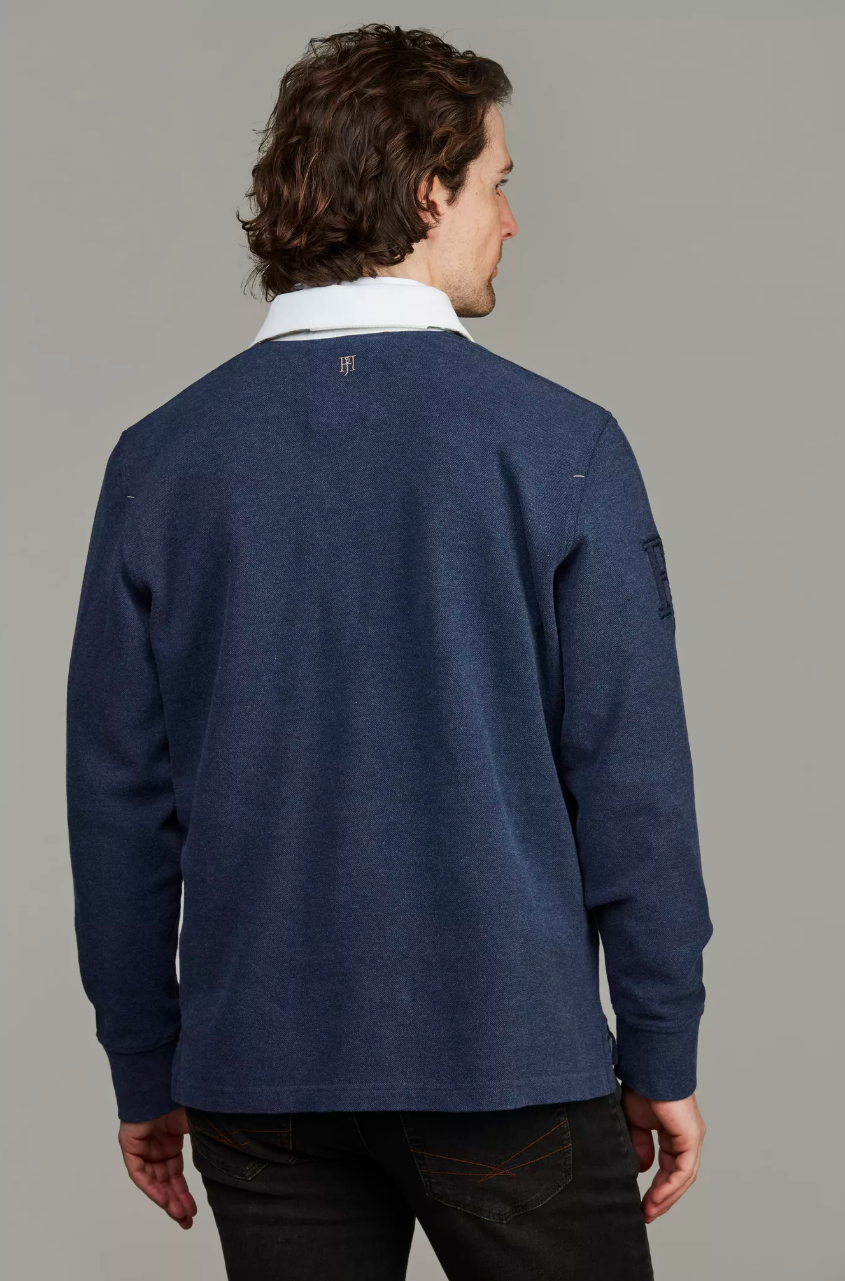 Heavy Piquet Rugger Navy