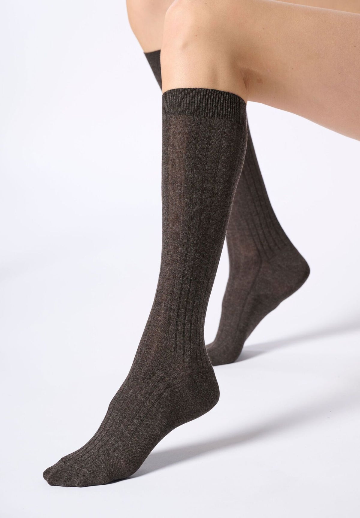 Oroblu Cashmere Light Knee-High Brown