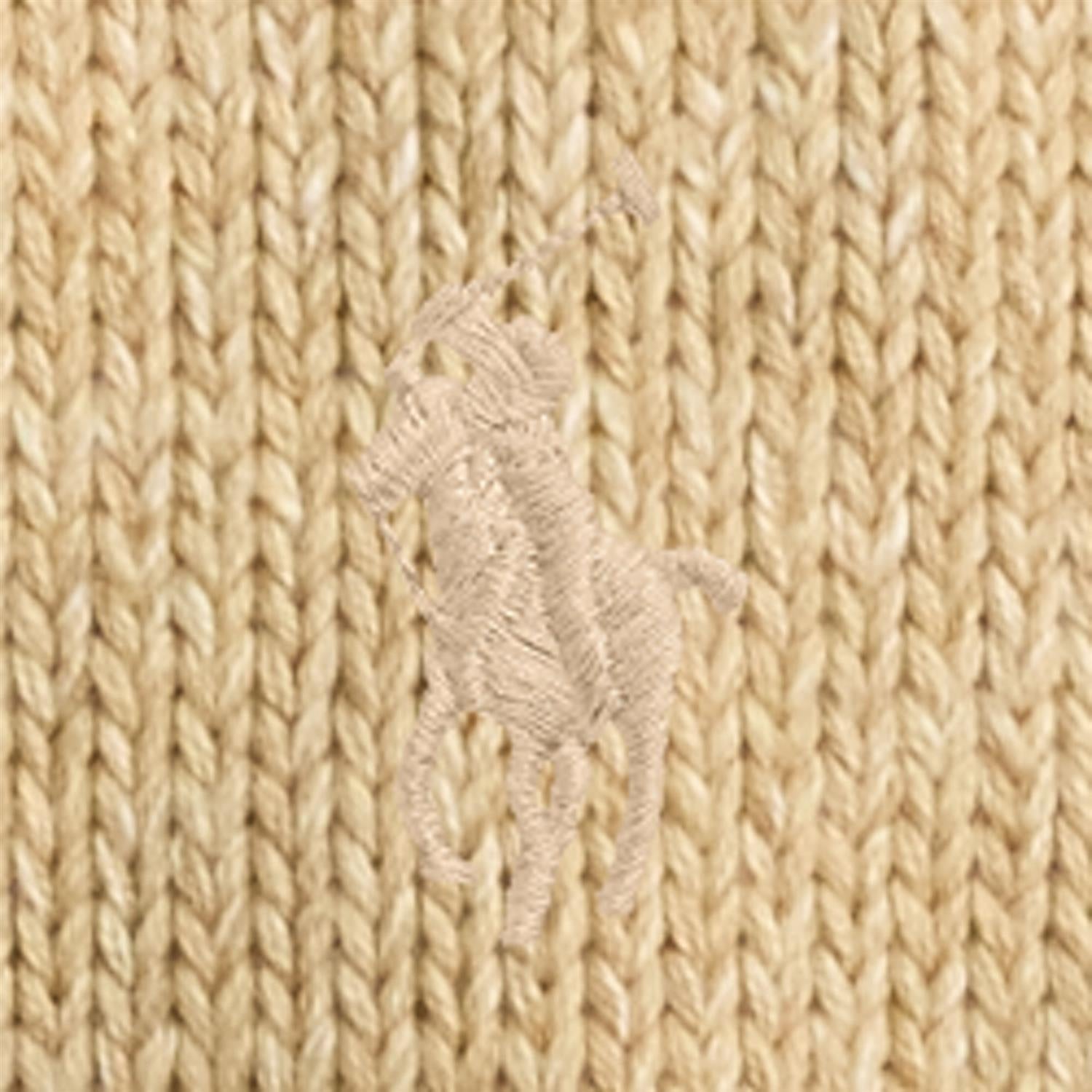 Logo Cotton Crewneck Jumper Khaki