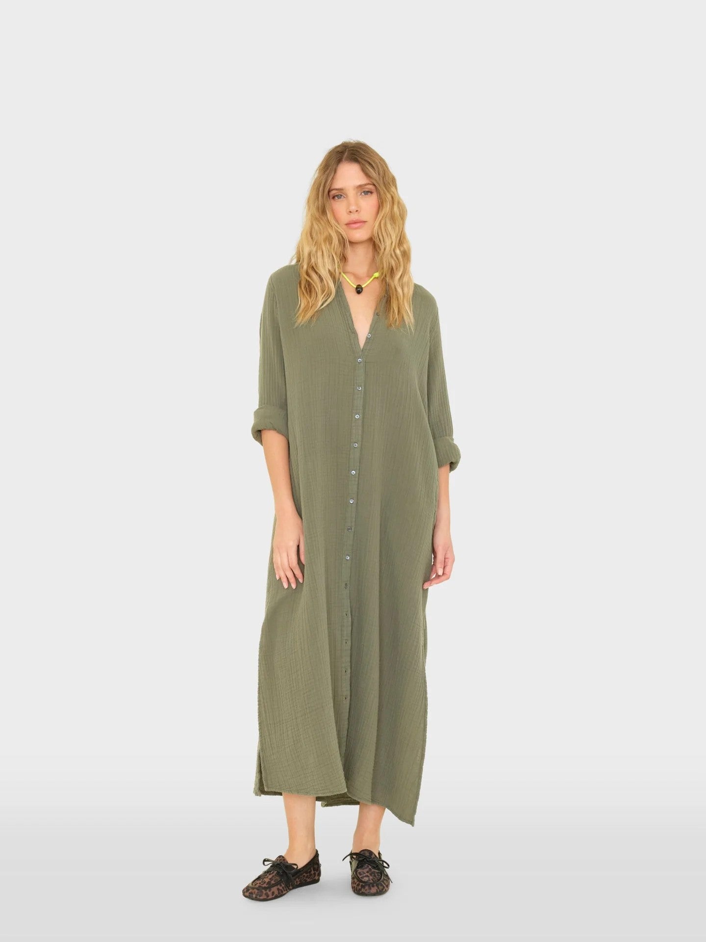Boden Dress Olive Moss