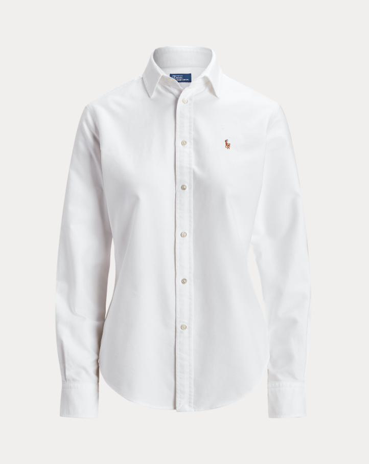 Slim Fit Oxford Shirt White