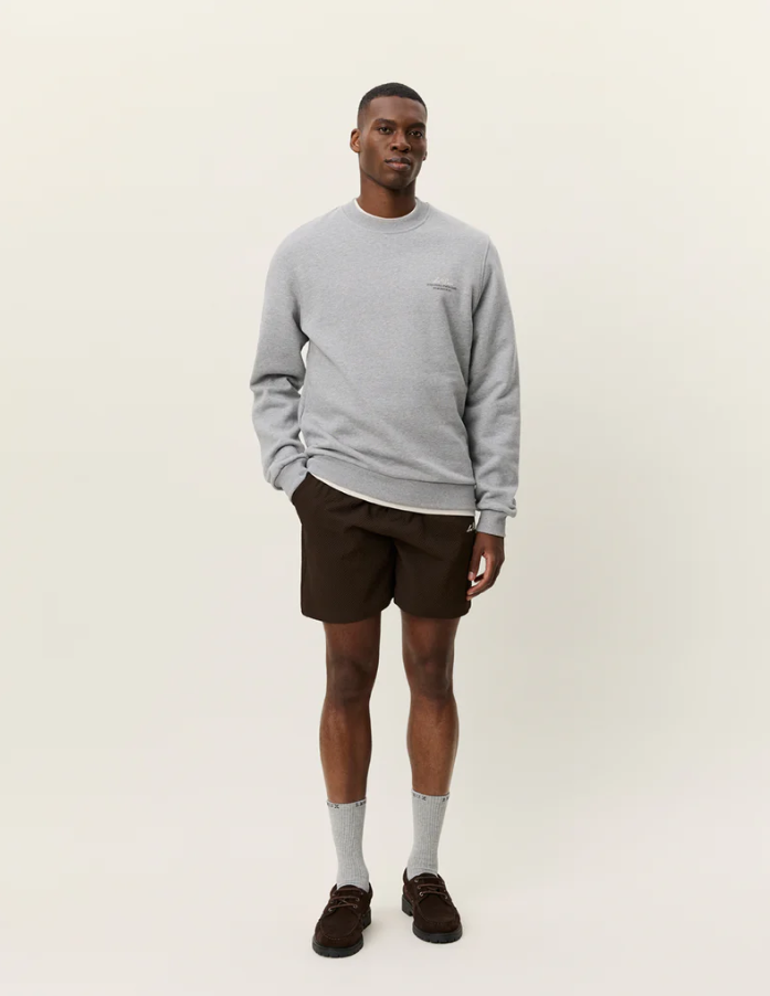 Ben Globe Sweatshirt Grey Melange