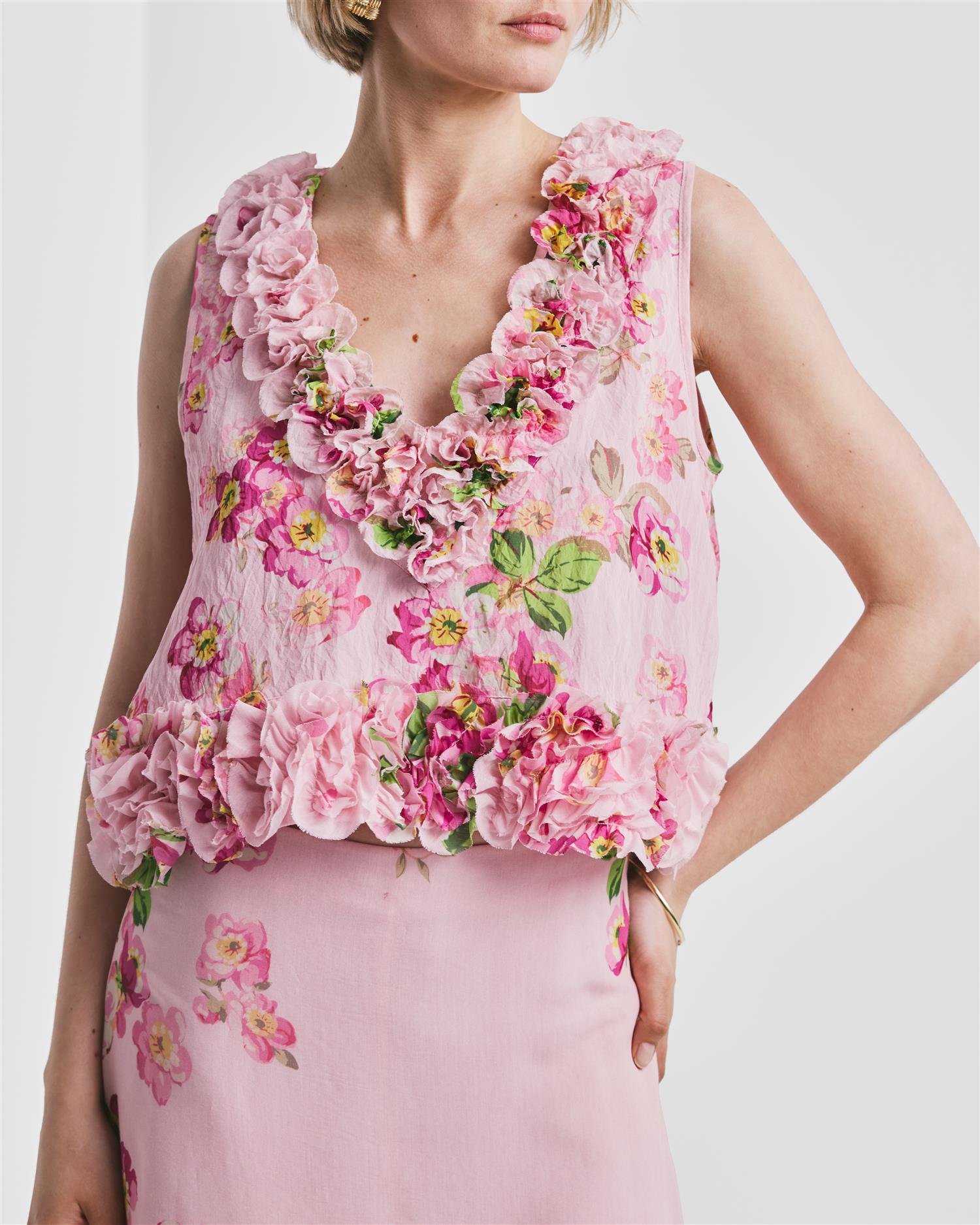Viscose Top Cherry Blossom