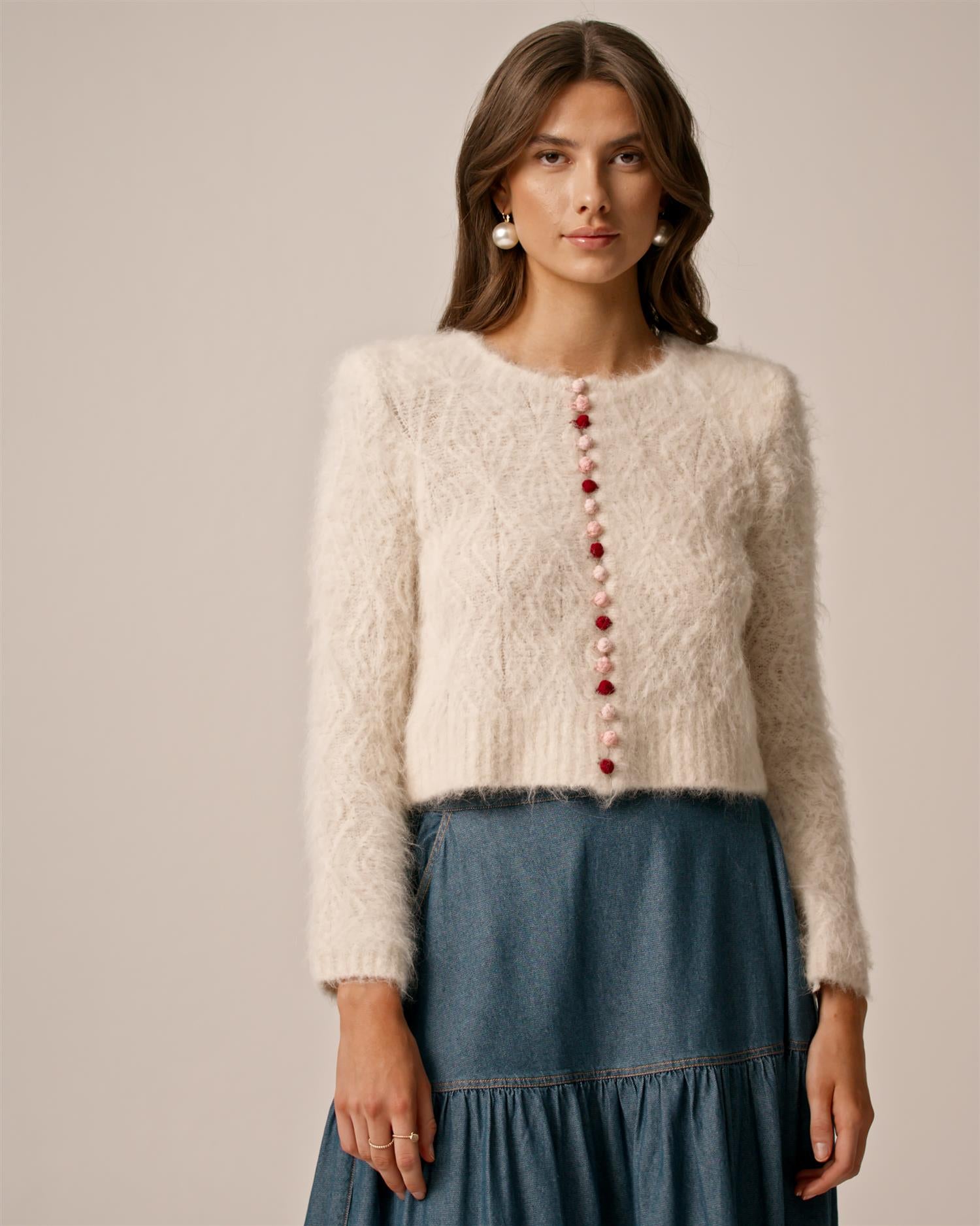 Alpaca Button Down Jacket PF25 Offwhite