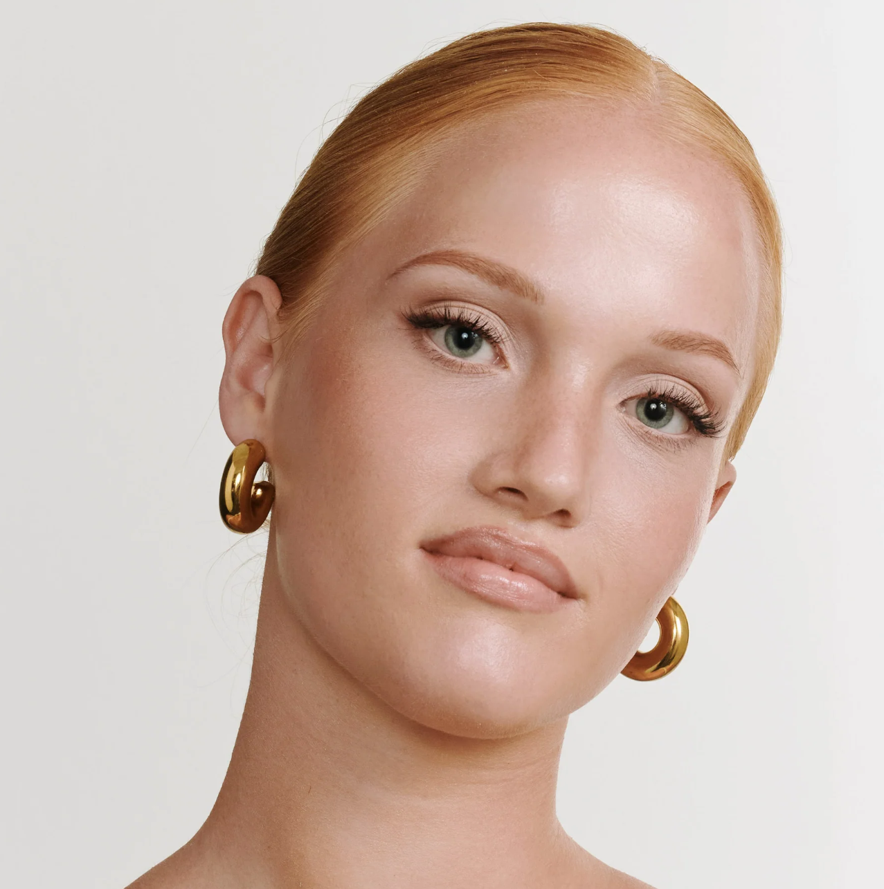 Tilly - chunky earrings stainless steel gold