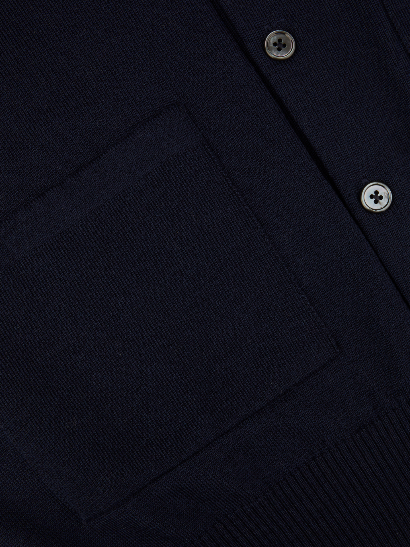 Navy Merino Wool Cardigan