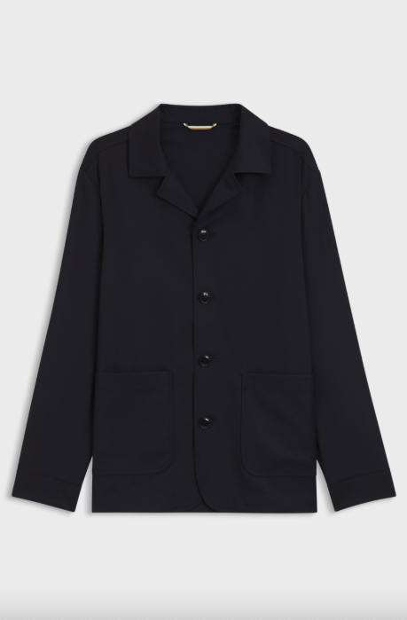 H-Carper Relaxed-fit overshirt in virgin-wool