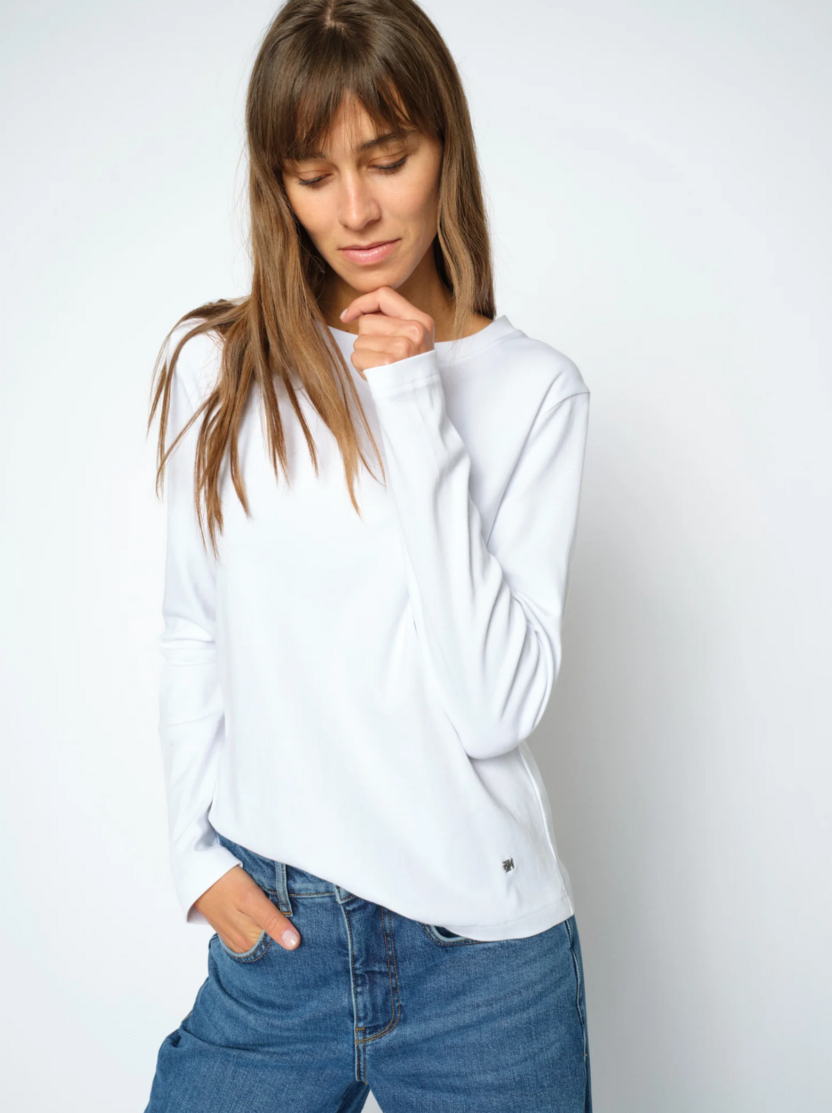 Mmmillie O-Lsregular Tee White