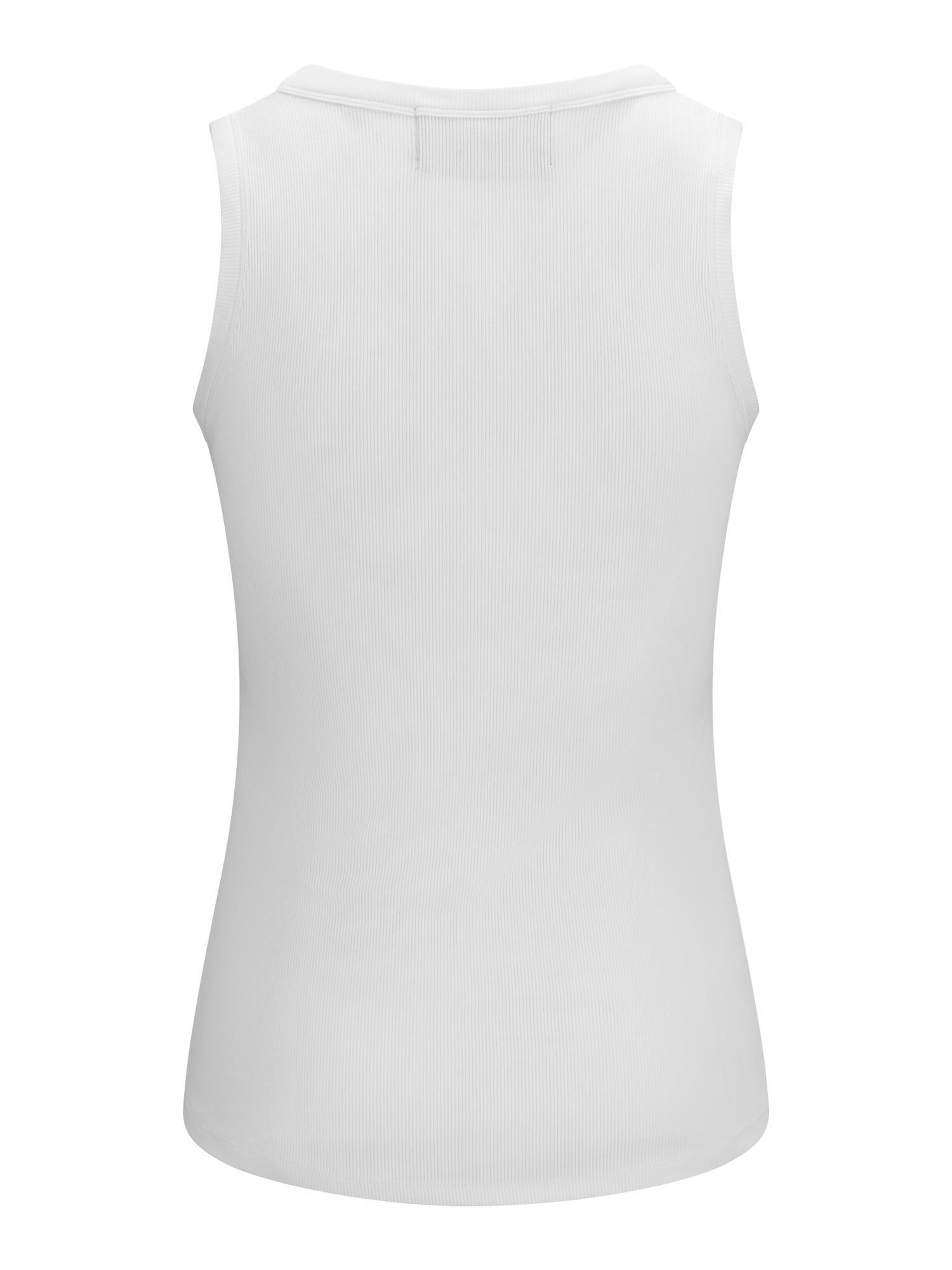 Seanna Rib Singlet White