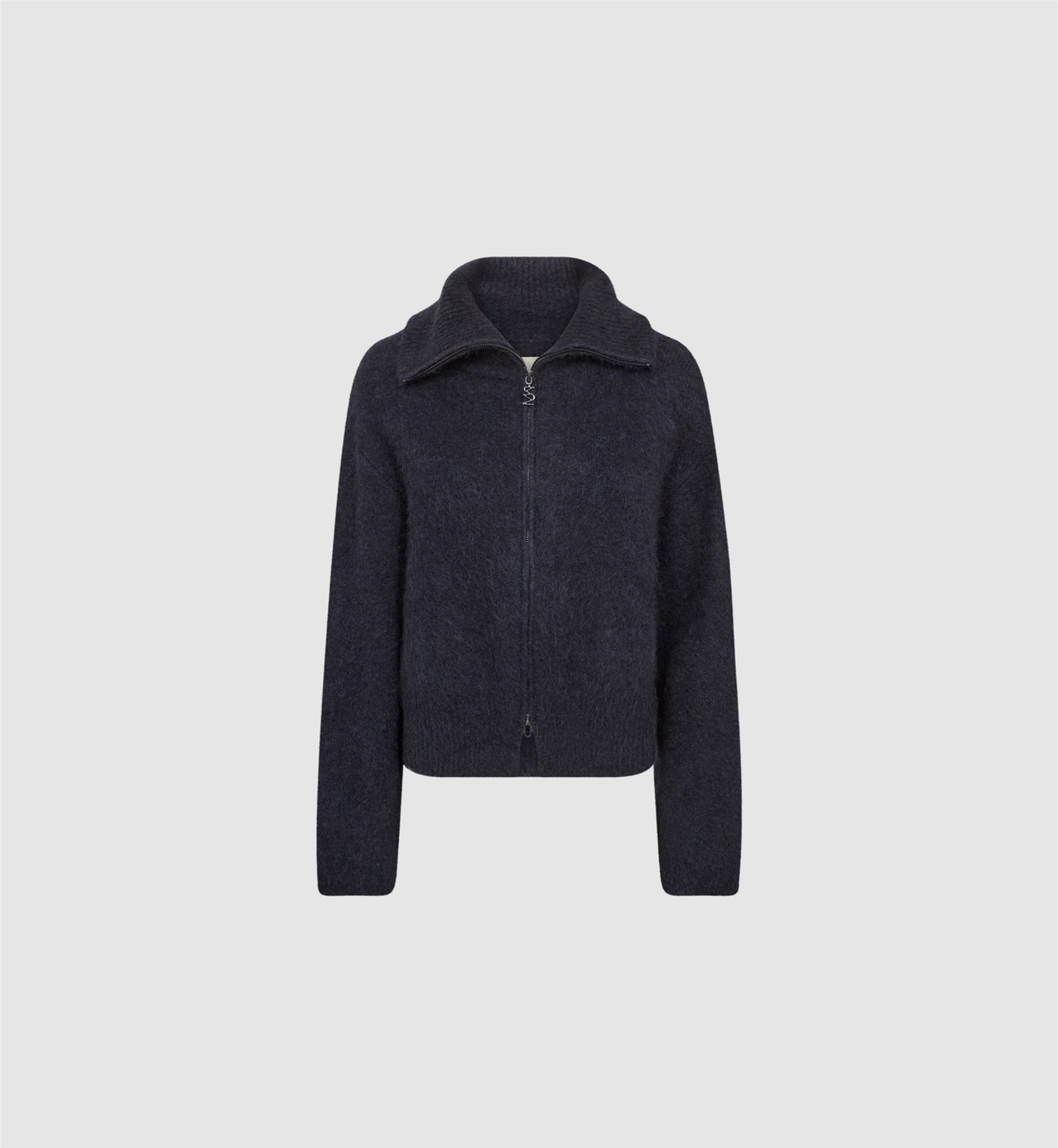 Mmhulda Knit Zip Cardigan Salute Navy